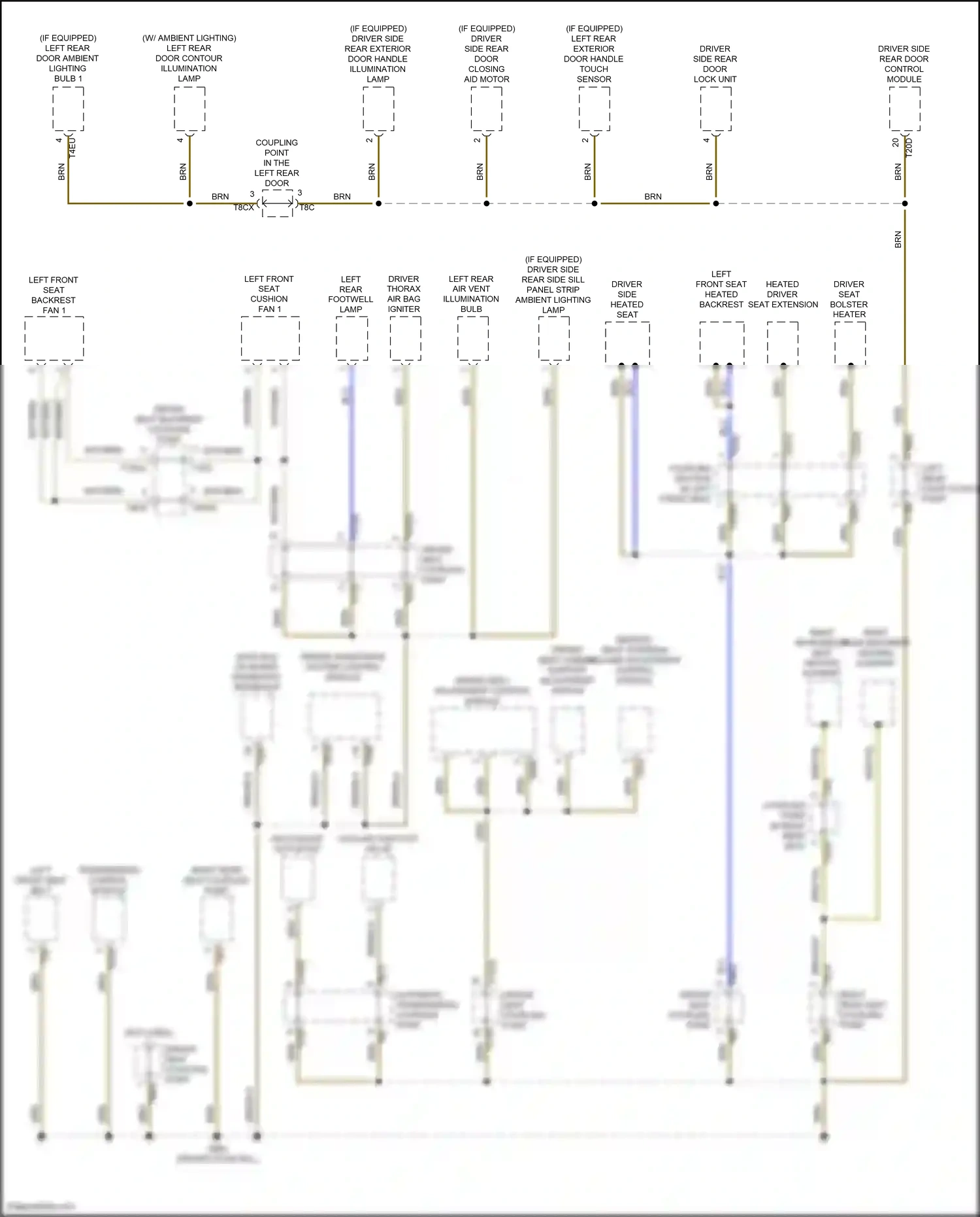 Wiring diagram driver assistance system control module for Audi SQ8 I (2019-2023) (1 of 2)