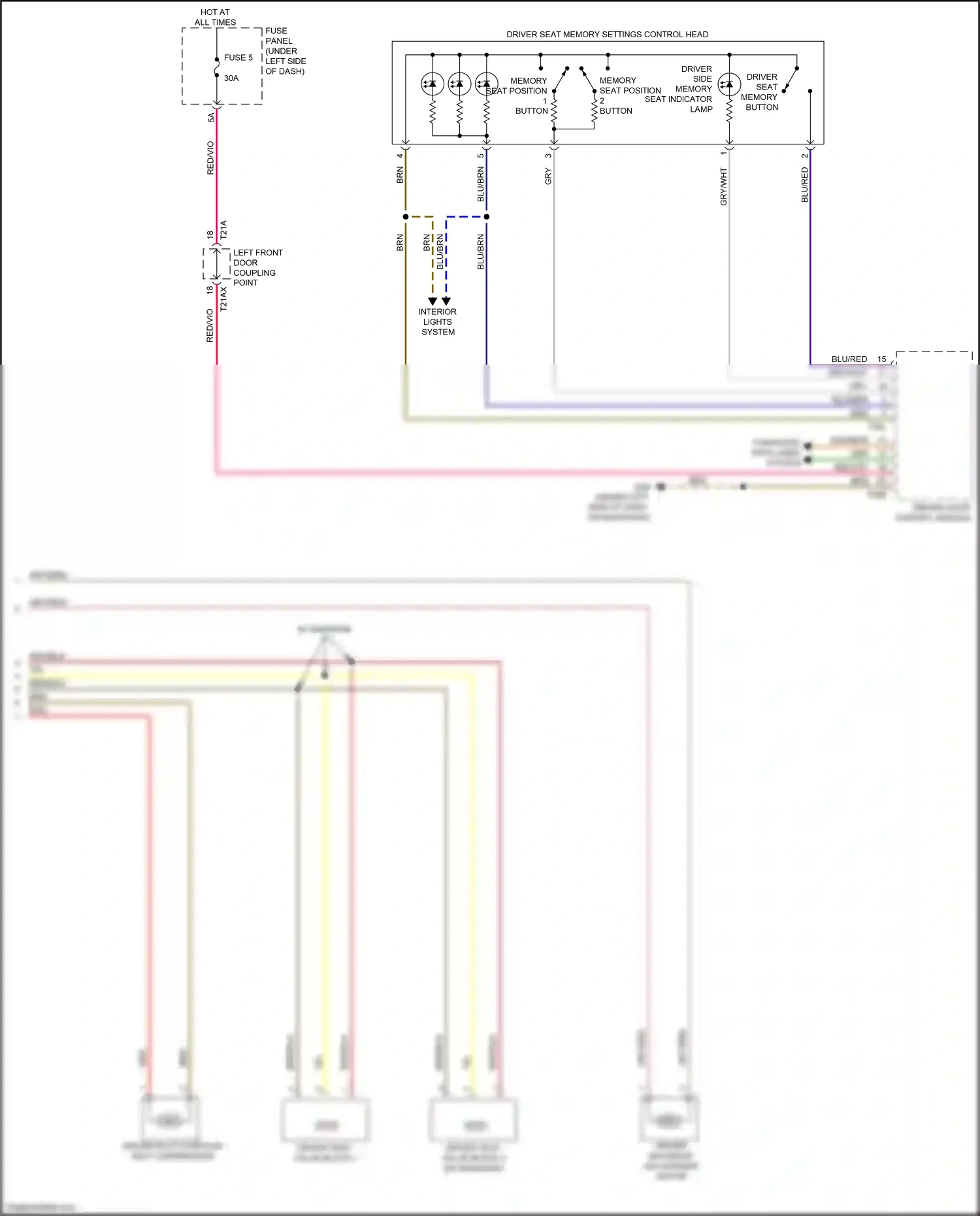Wiring diagram driver multi-contour seat compressor for Audi SQ8 I (2019-2023) (1 of 1)