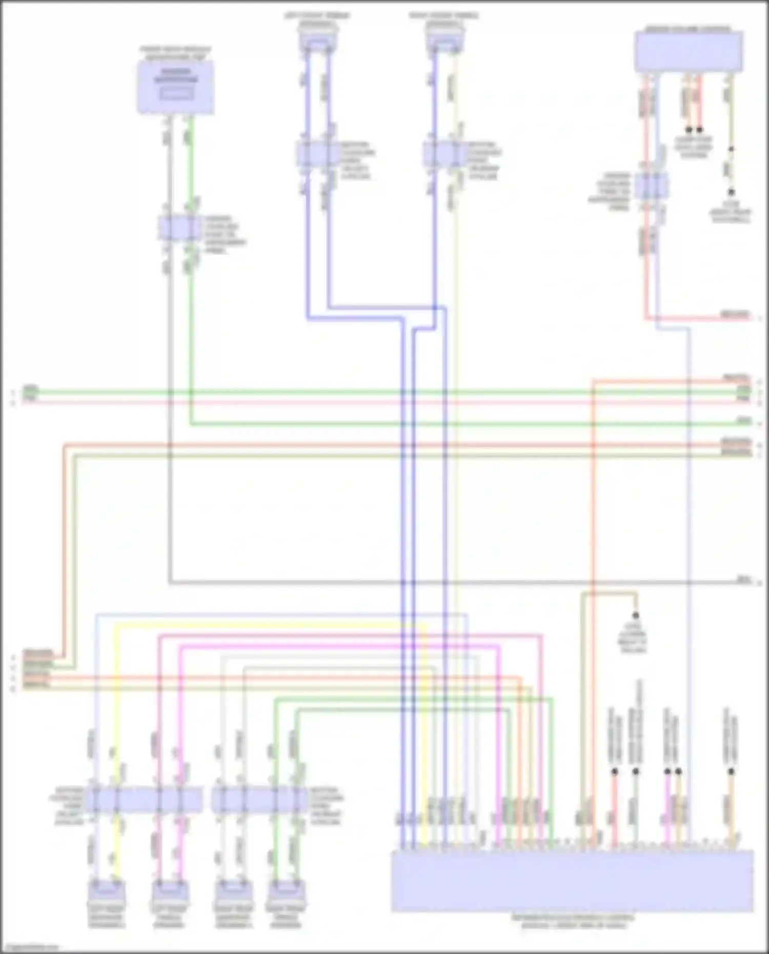 Wiring diagram driver volume control for Audi SQ8 I (2019-2023)