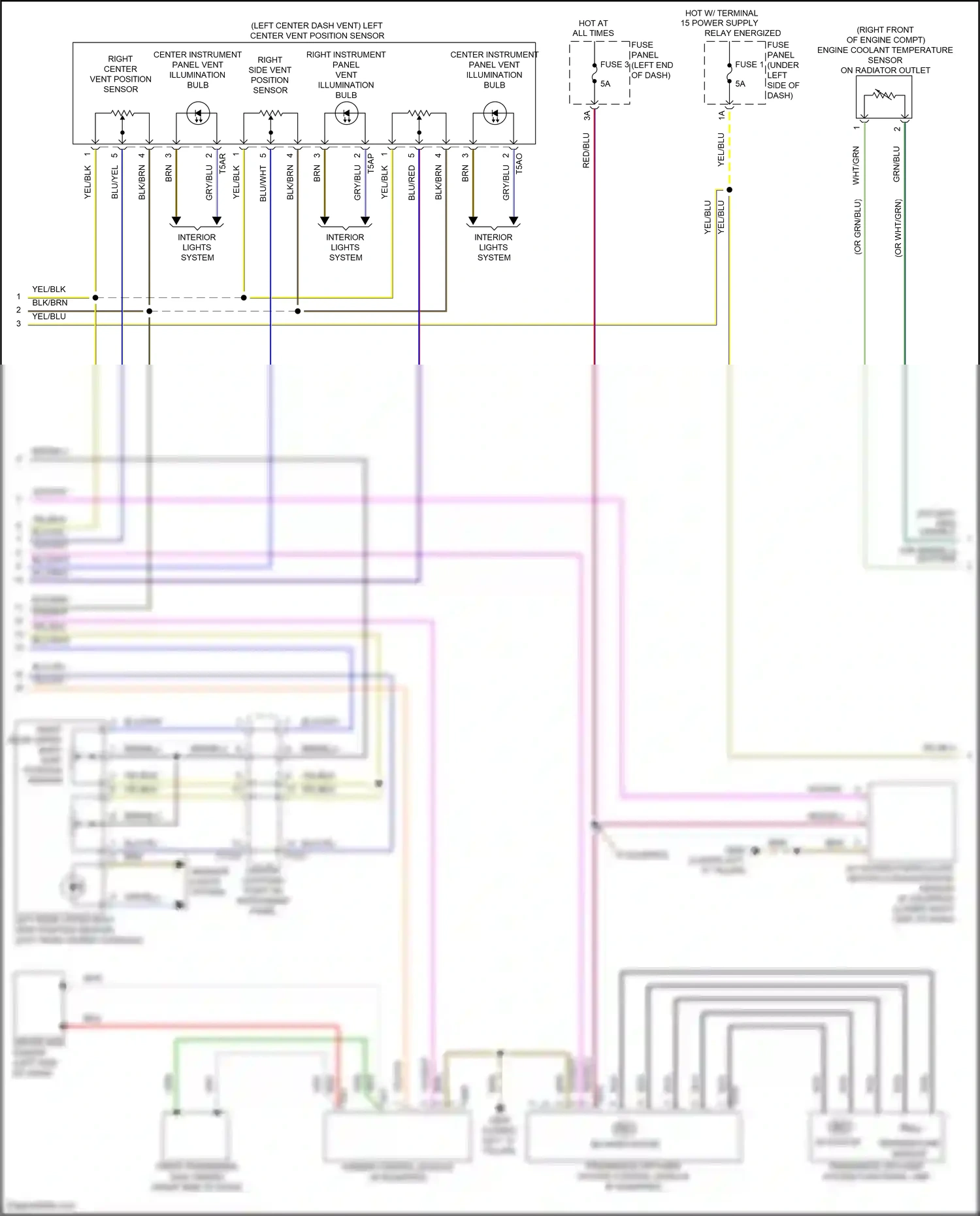 Wiring diagram front passenger side ionizer for Audi SQ8 I (2019-2023) (1 of 3)
