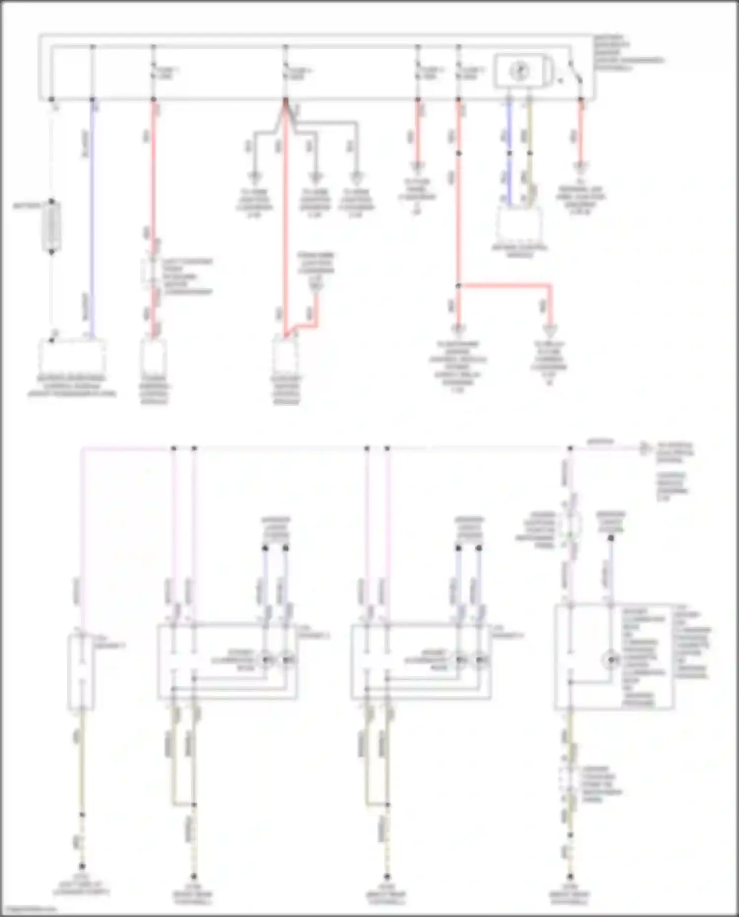 Wiring diagram power steering control module for Audi SQ8 I (2019-2023)
