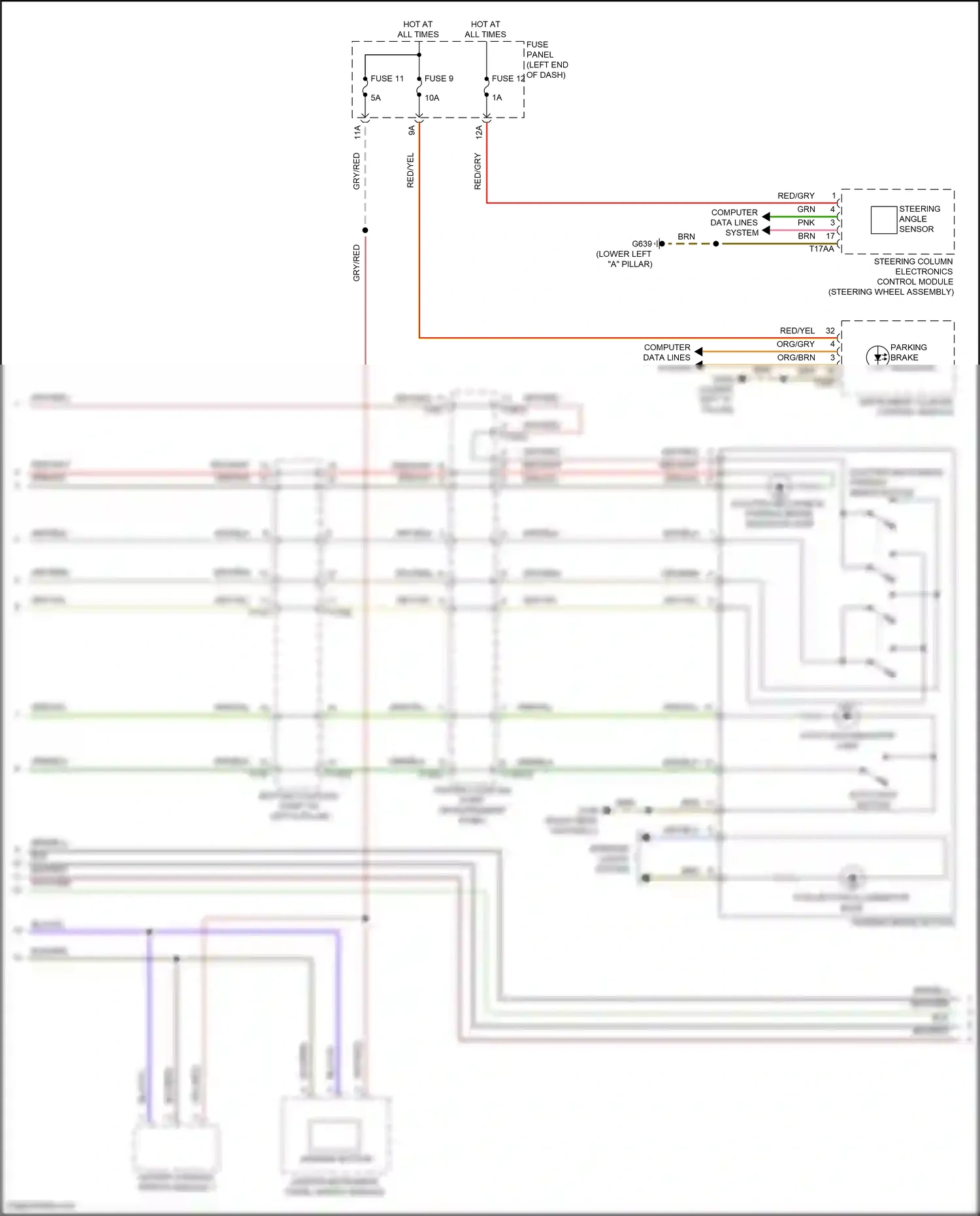 Wiring diagram fuse panel f for Audi SQ8 I (2019-2023) (11 of 42)