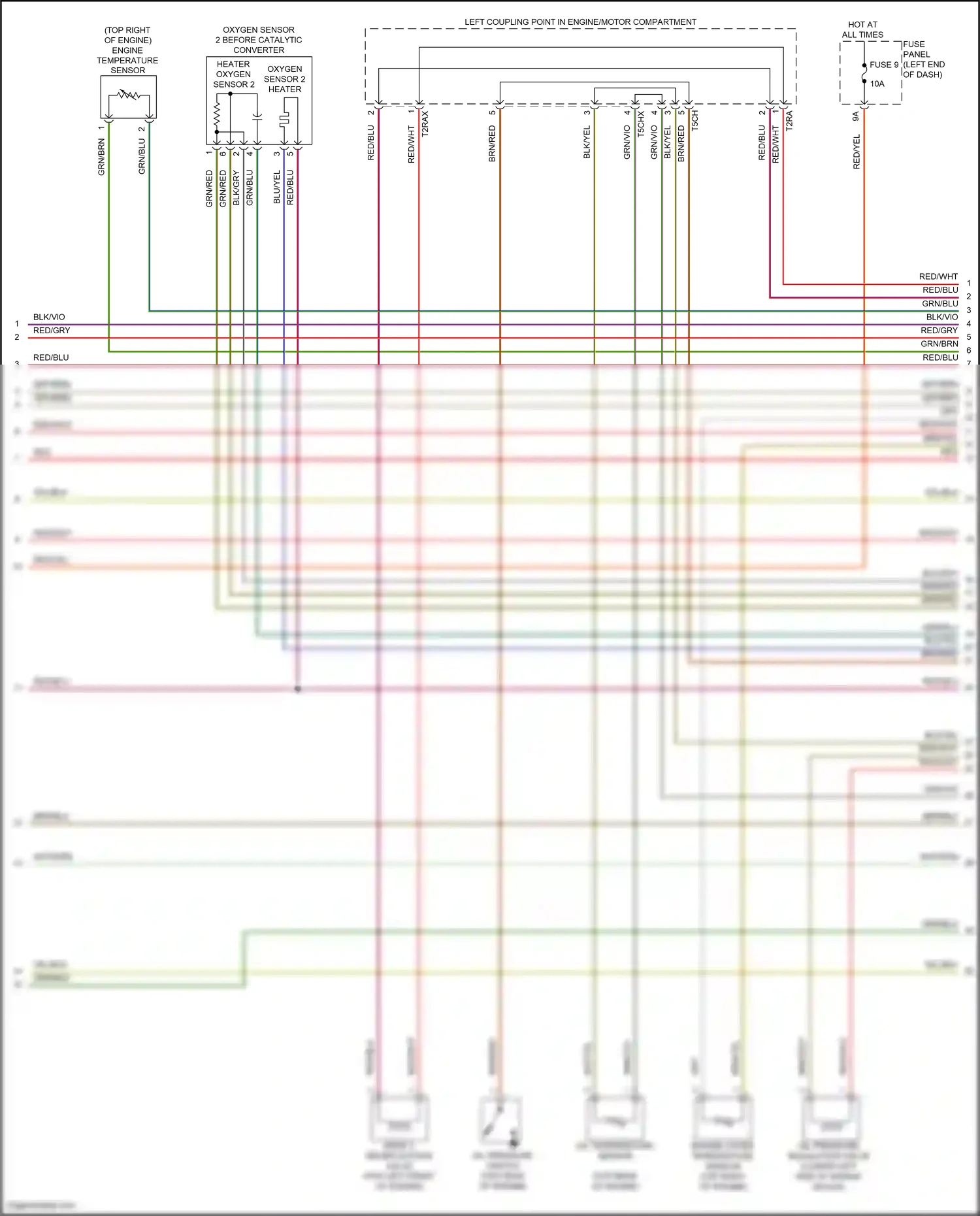 Wiring diagram heater oxygen sensor 2 for Audi SQ8 I (2019-2023) (1 of 1)