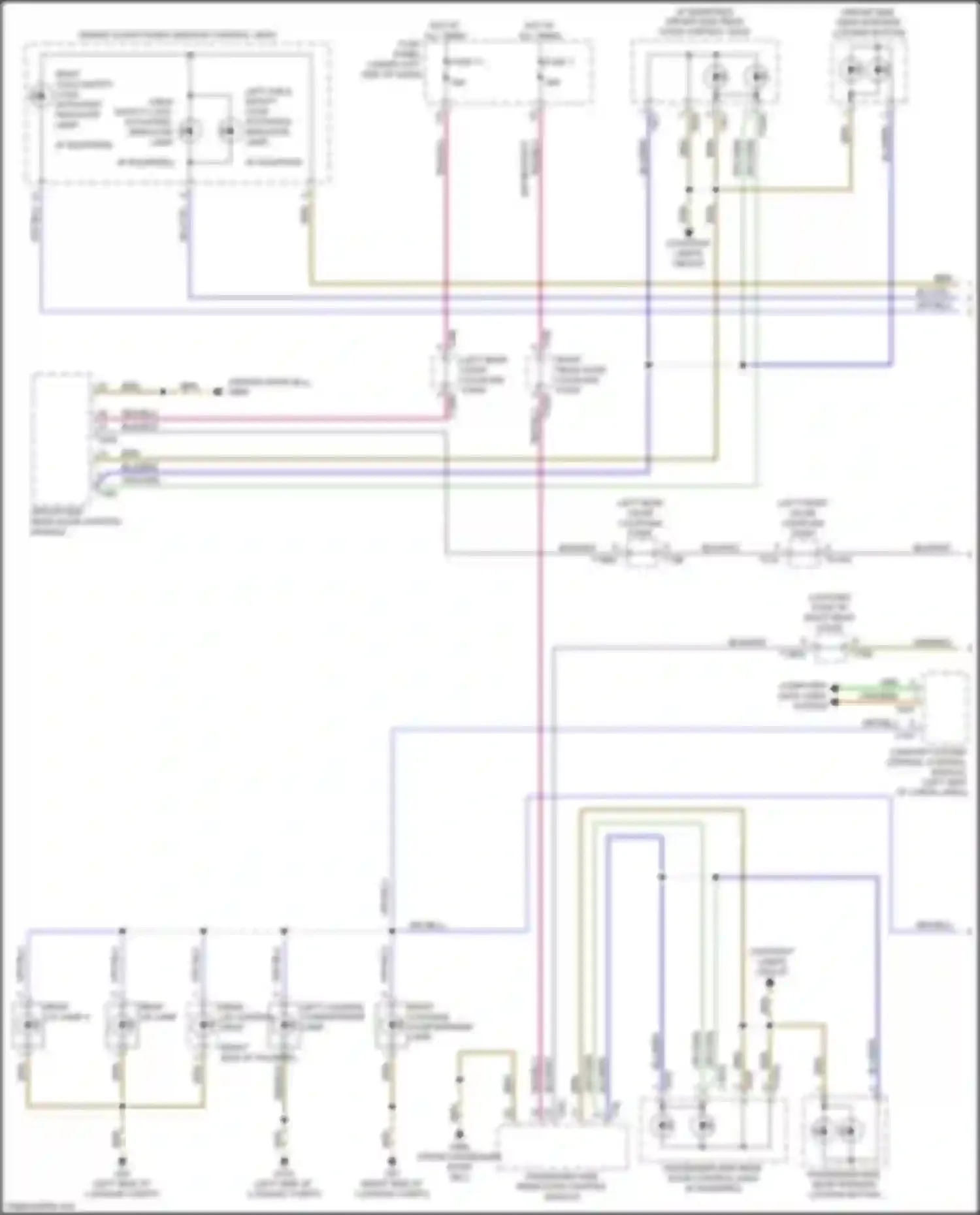 Wiring diagram left front door coupling point for Audi SQ8 I (2019-2023)