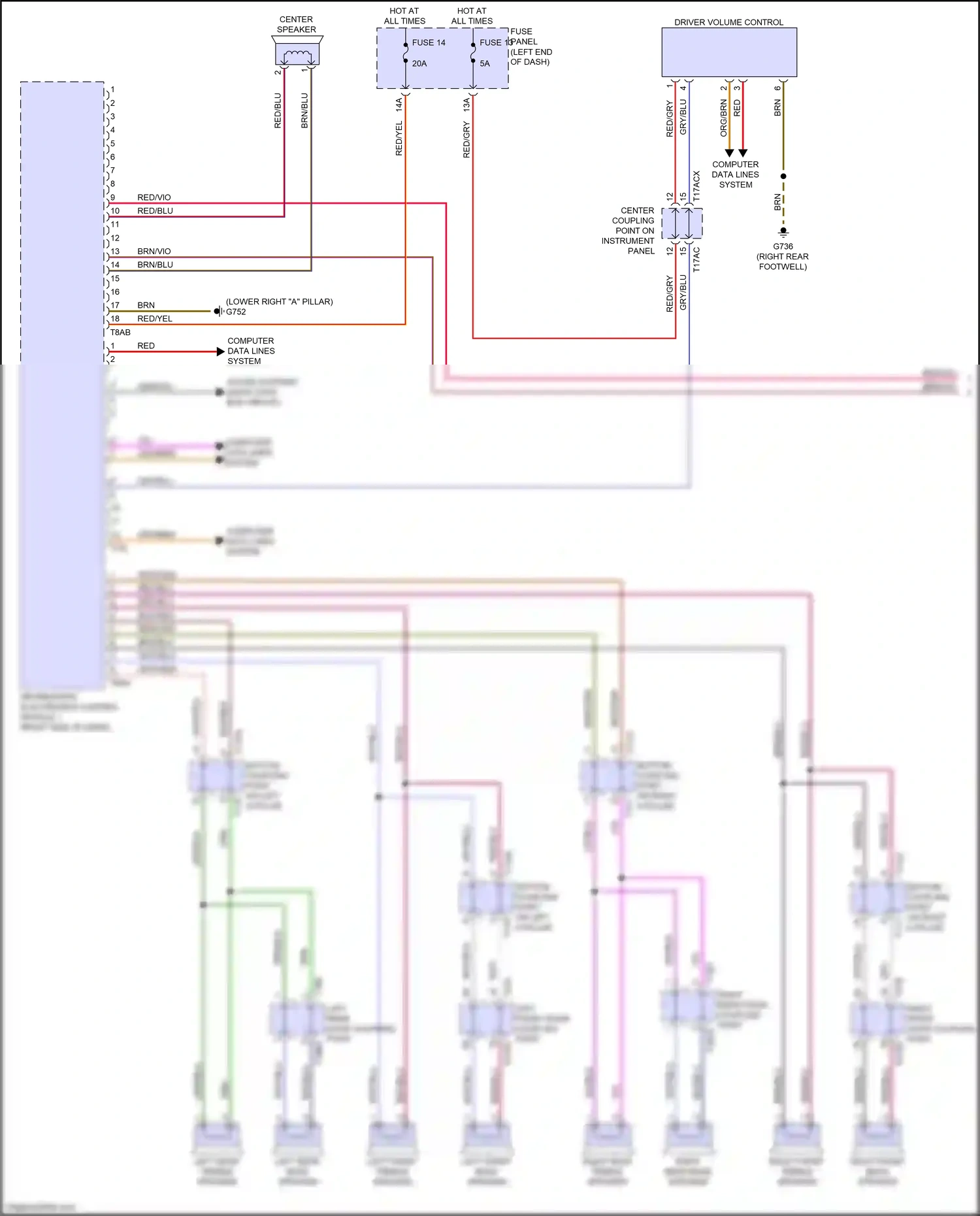 Wiring diagram information electronics control module 1 for Audi SQ8 I (2019-2023) (7 of 24)