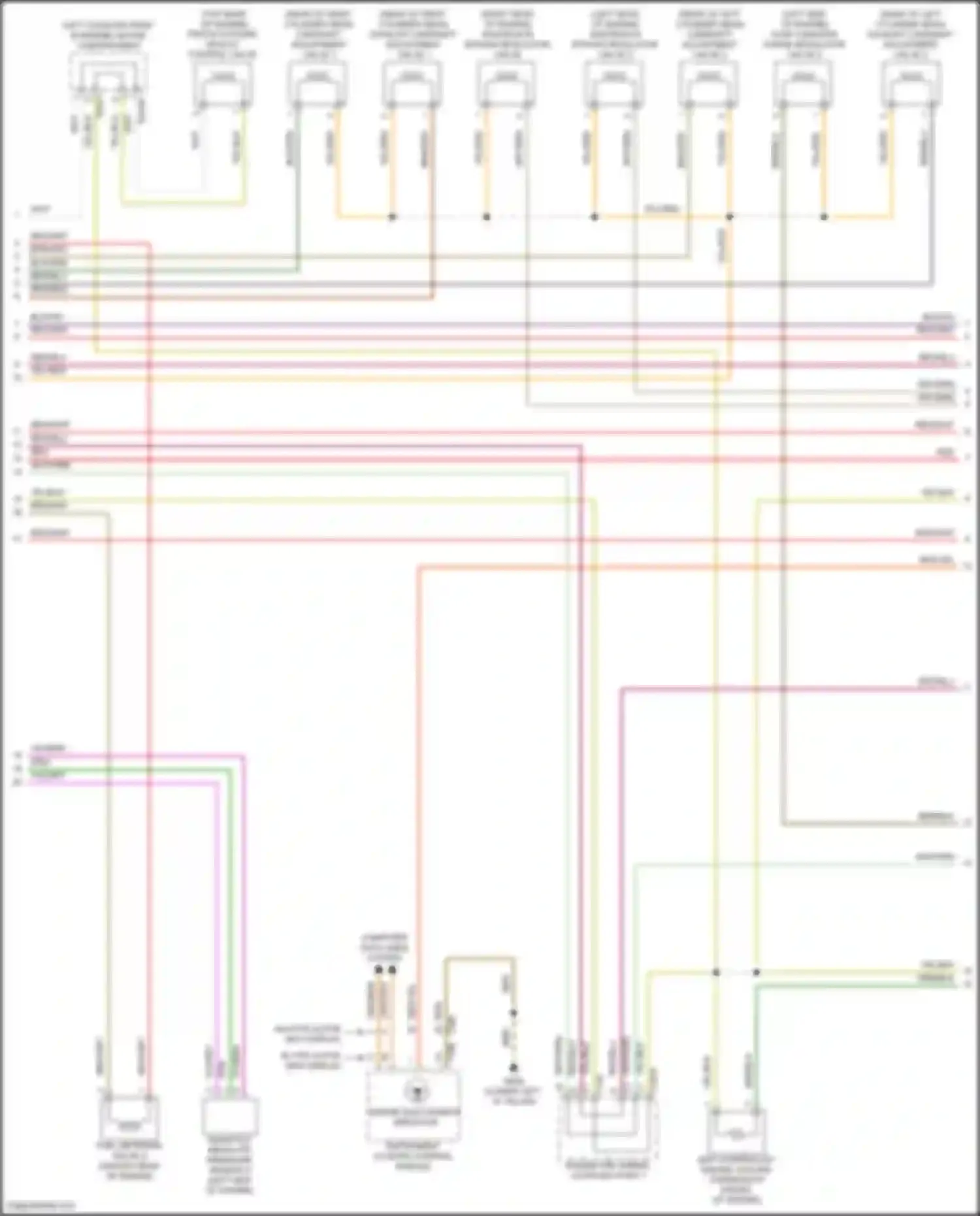 Wiring diagram map controlled engine cooling thermostat for Audi SQ8 I (2019-2023)