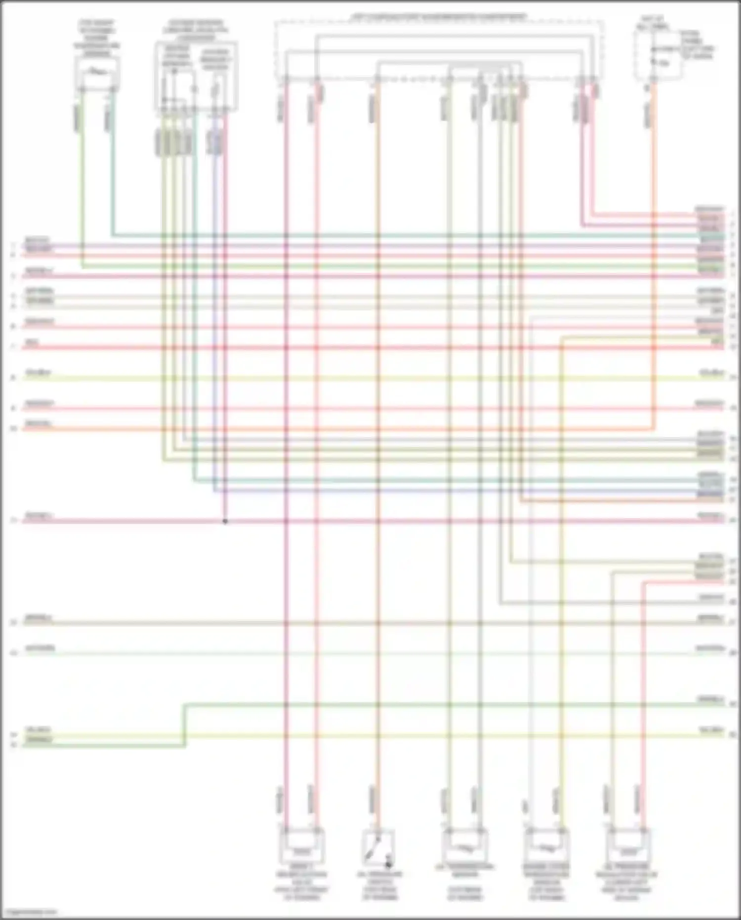 Wiring diagram oxygen sensor 2 before catalytic converter for Audi SQ8 I (2019-2023)