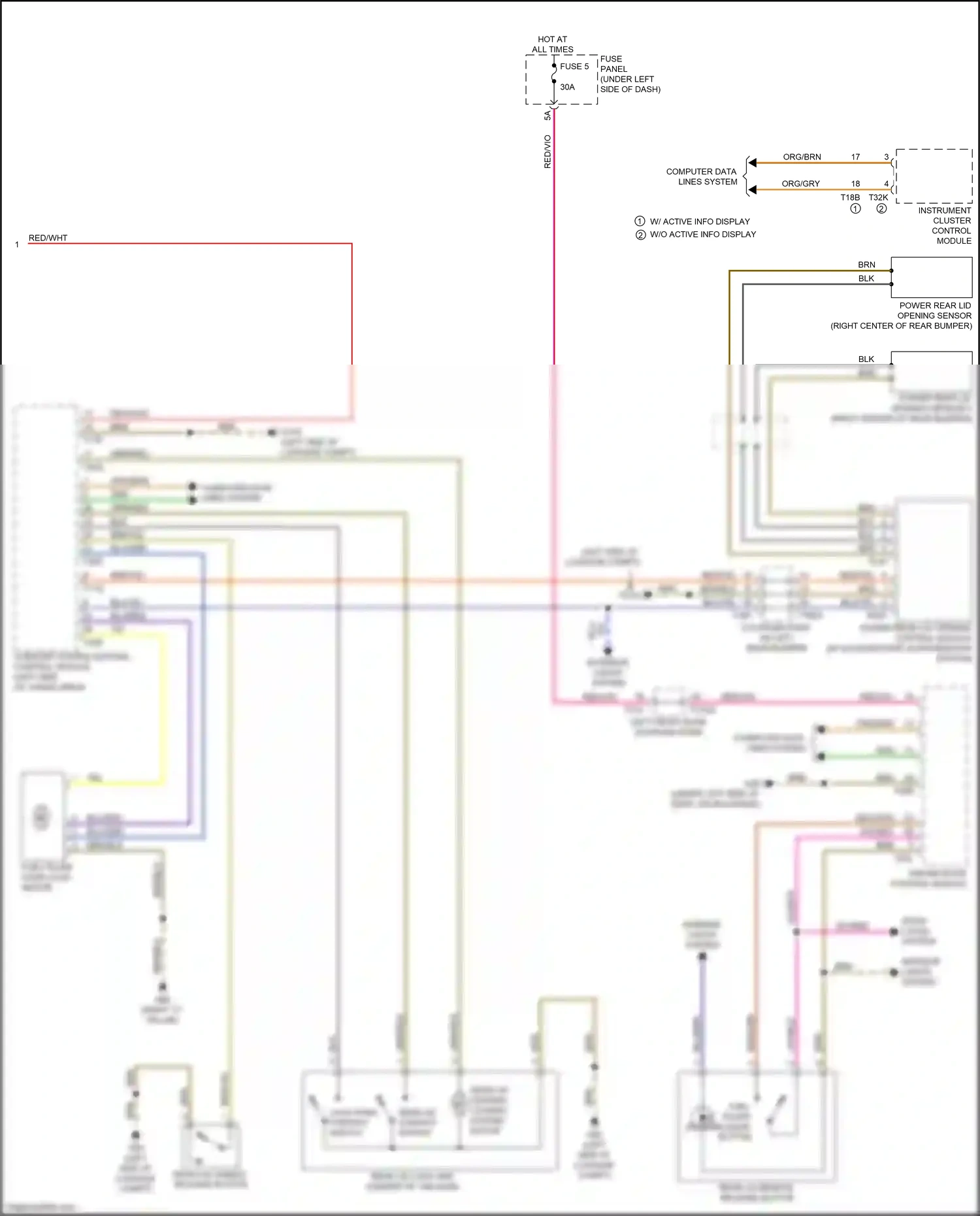 Wiring diagram left front door coupling point for Audi SQ8 I (2019-2023) (20 of 32)