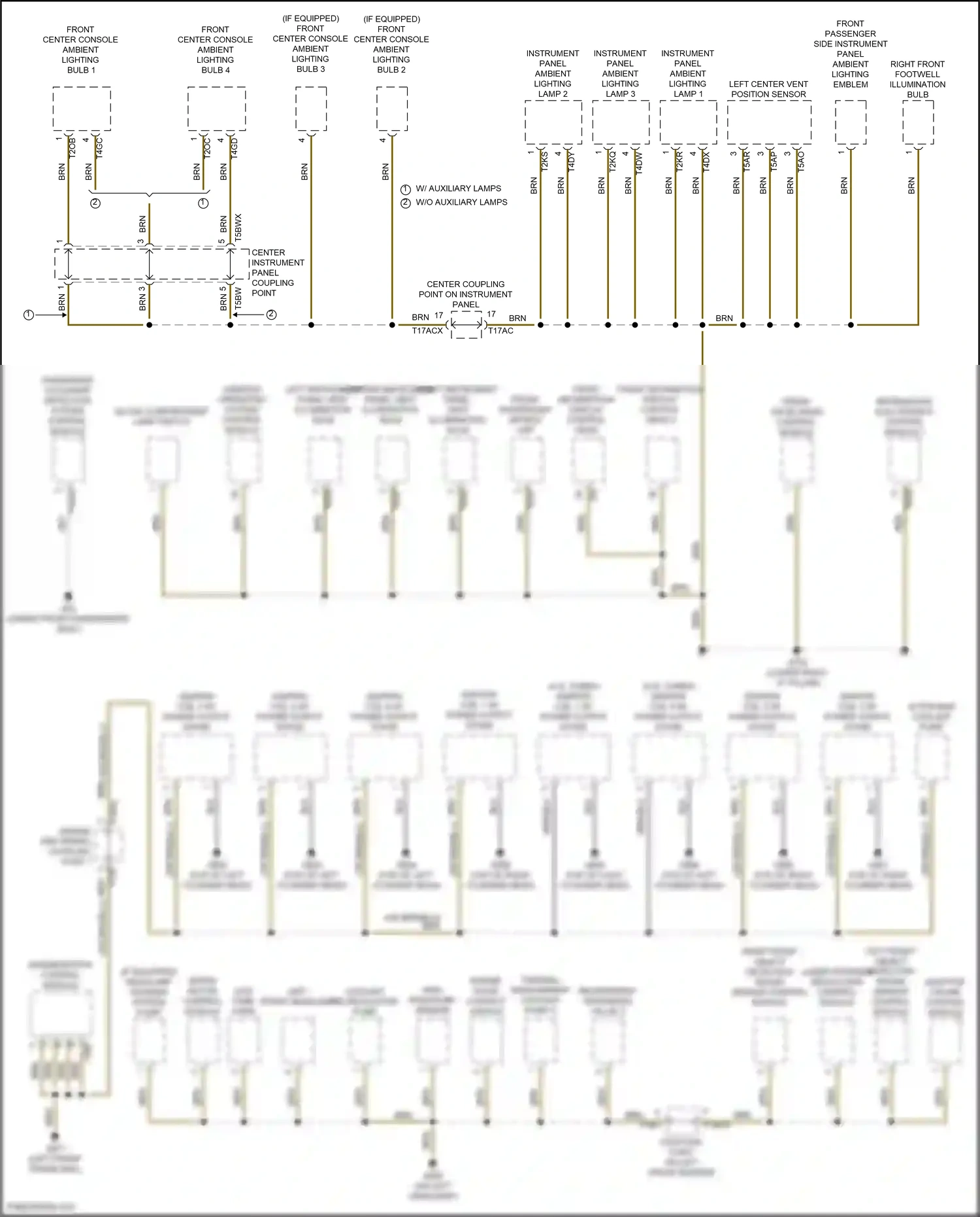 Wiring diagram left front object detection radar sensor control module for Audi SQ8 I (2019-2023) (2 of 4)
