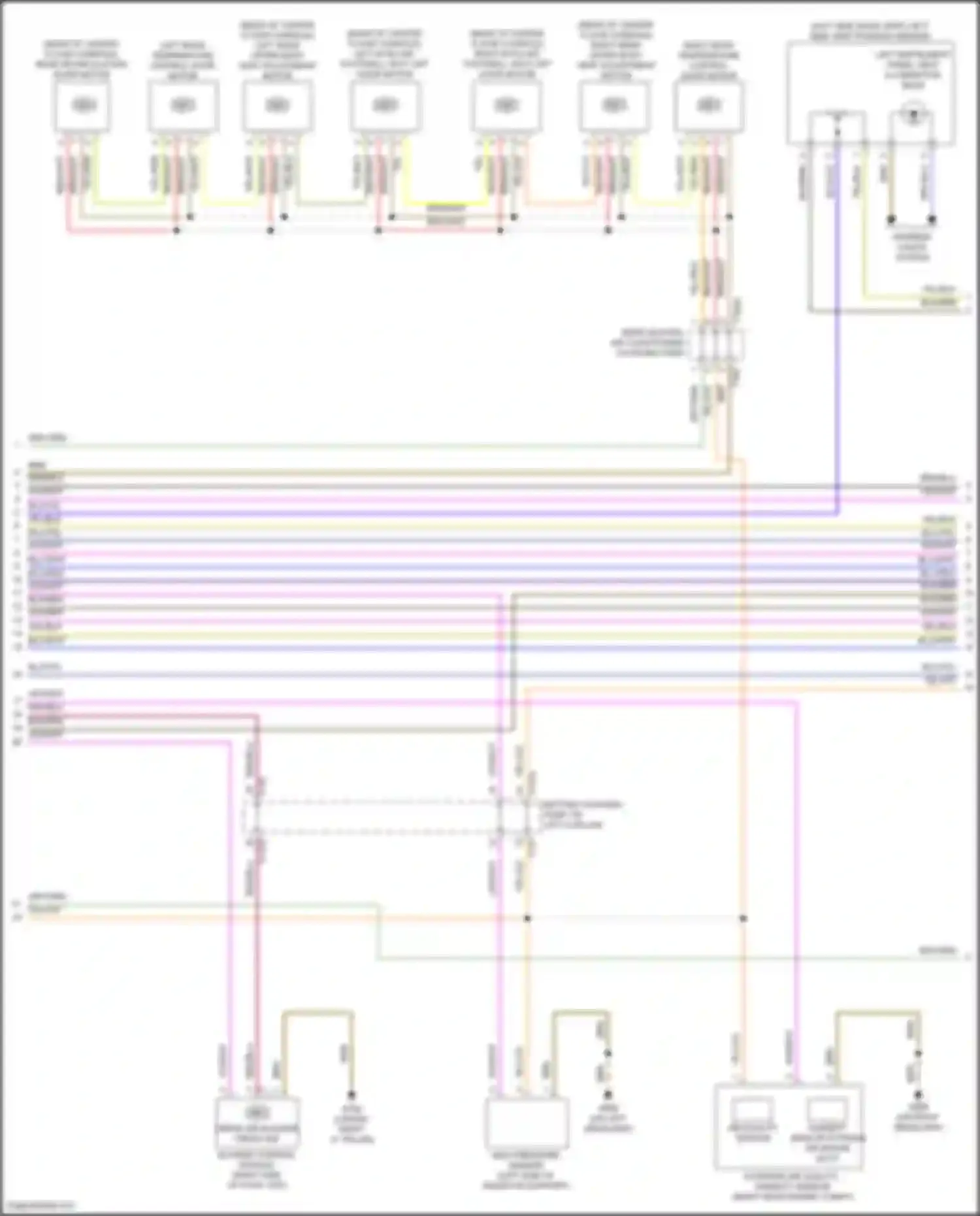 Wiring diagram left instrument panel vent illumination bulb for Audi SQ8 I (2019-2023)