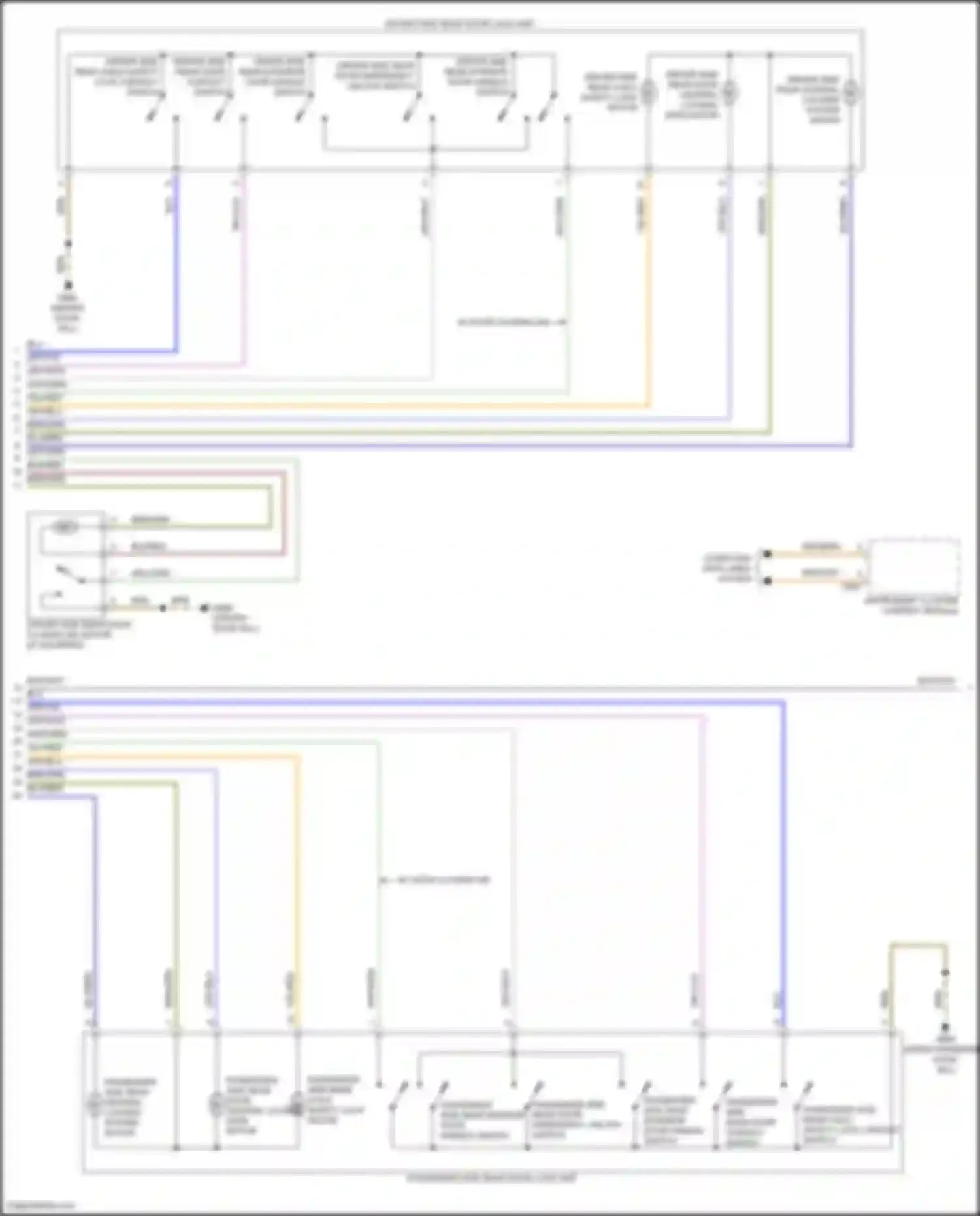 Wiring diagram instrument cluster control module for Audi SQ8 I (2019-2023)