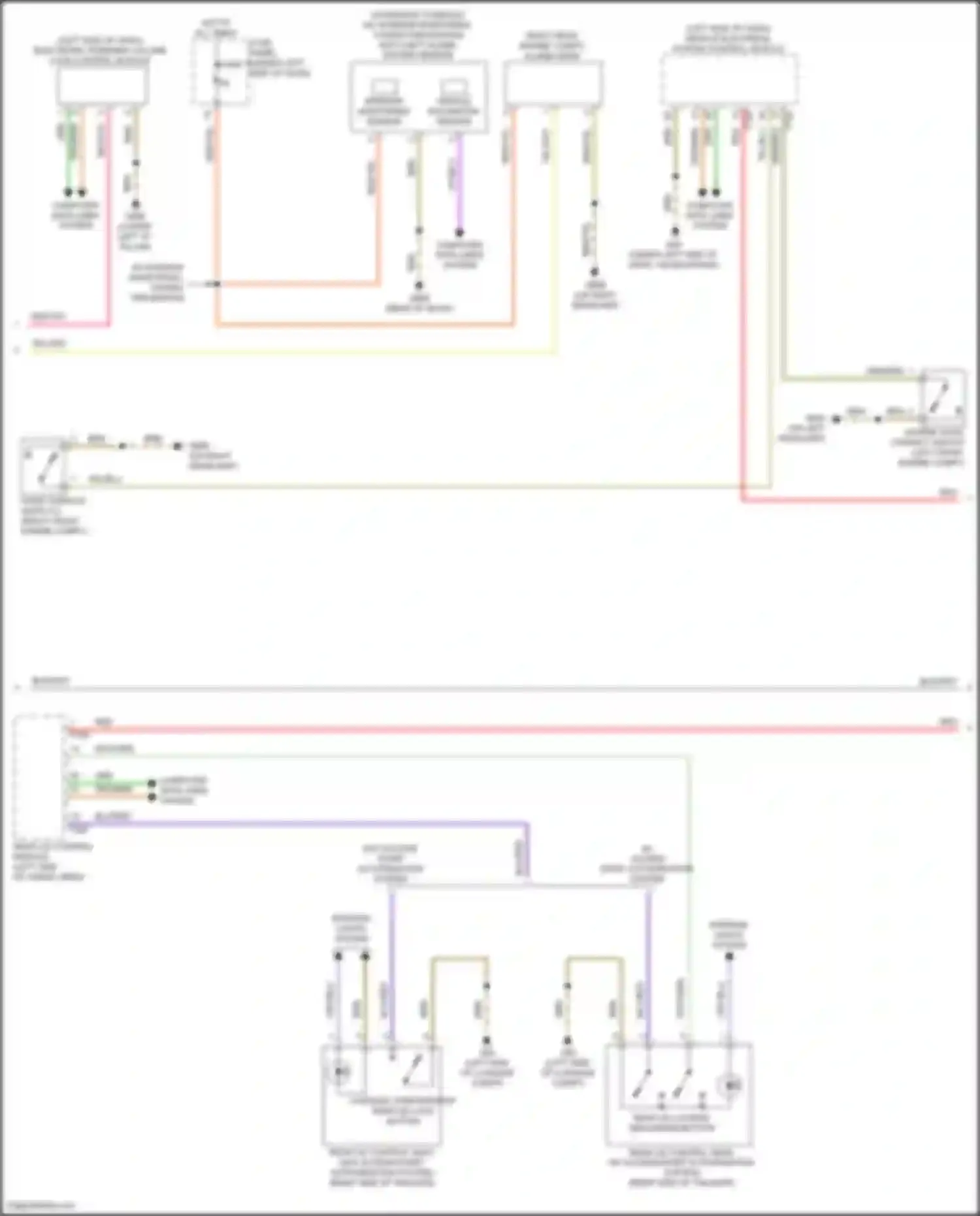 Wiring diagram w/o access/ start authorization system for Audi SQ8 I (2019-2023)