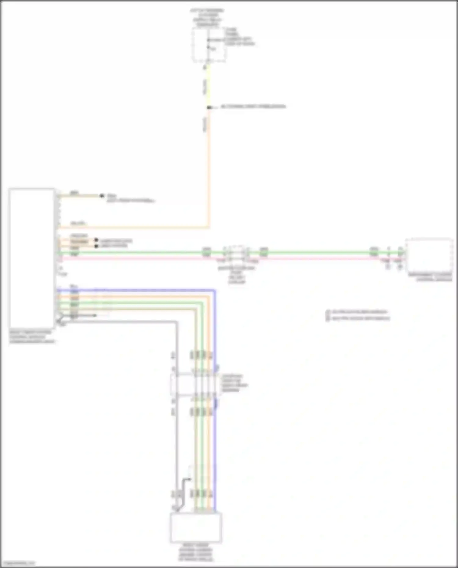 Wiring diagram coupling point on right front bumper for Audi SQ8 I (2019-2023)