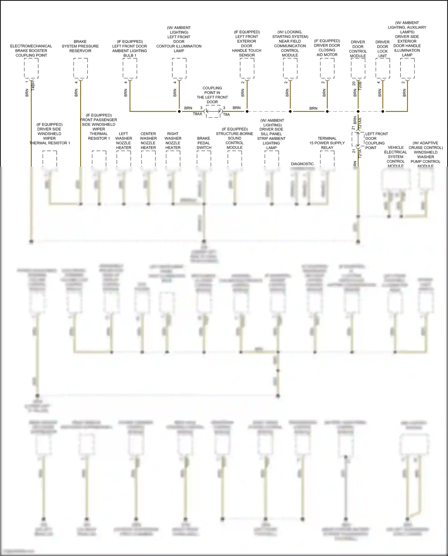 Wiring diagram power steering control module for Audi SQ8 I (2019-2023) (3 of 4)