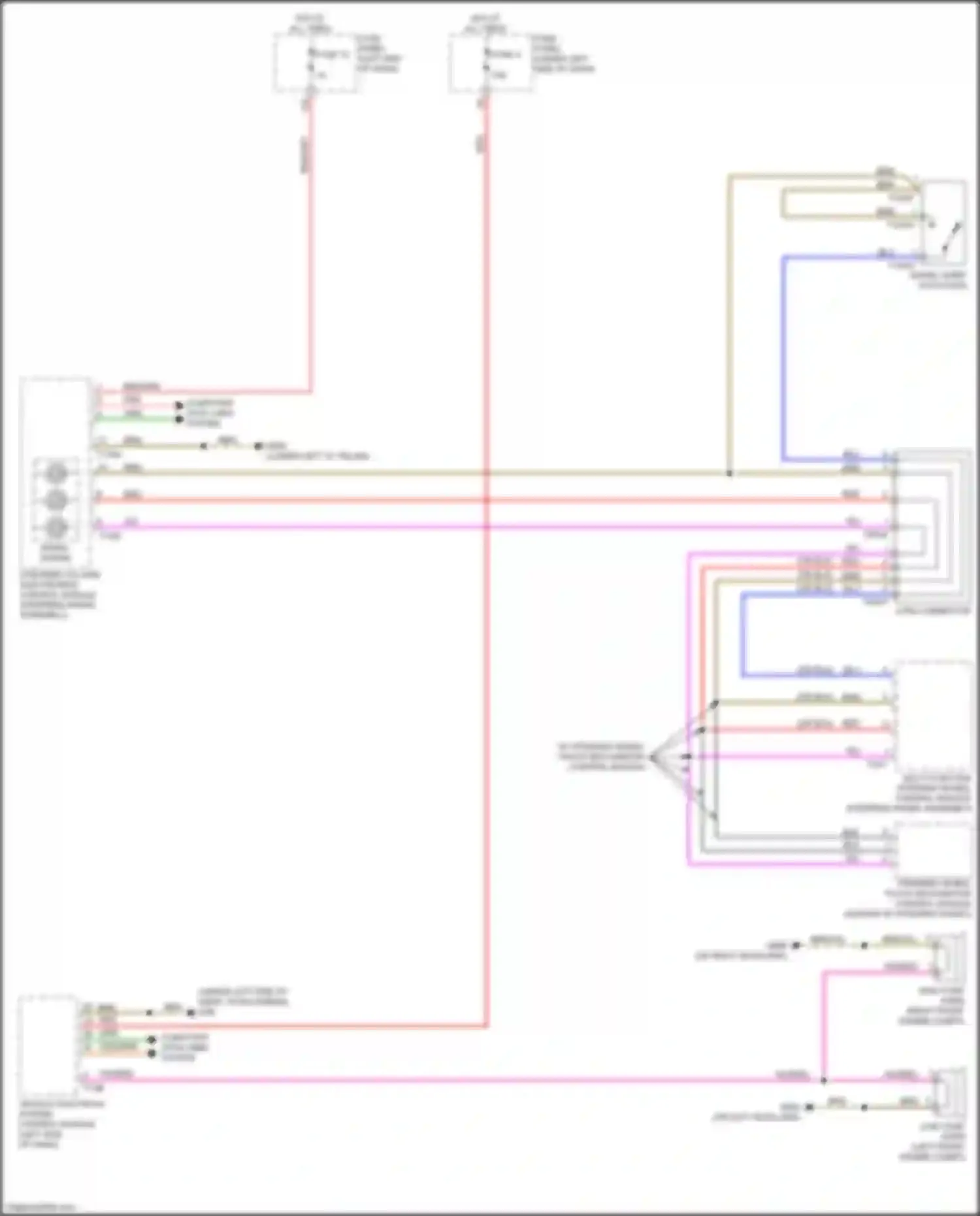 Wiring diagram steering wheel touch recognition control module for Audi SQ8 I (2019-2023)