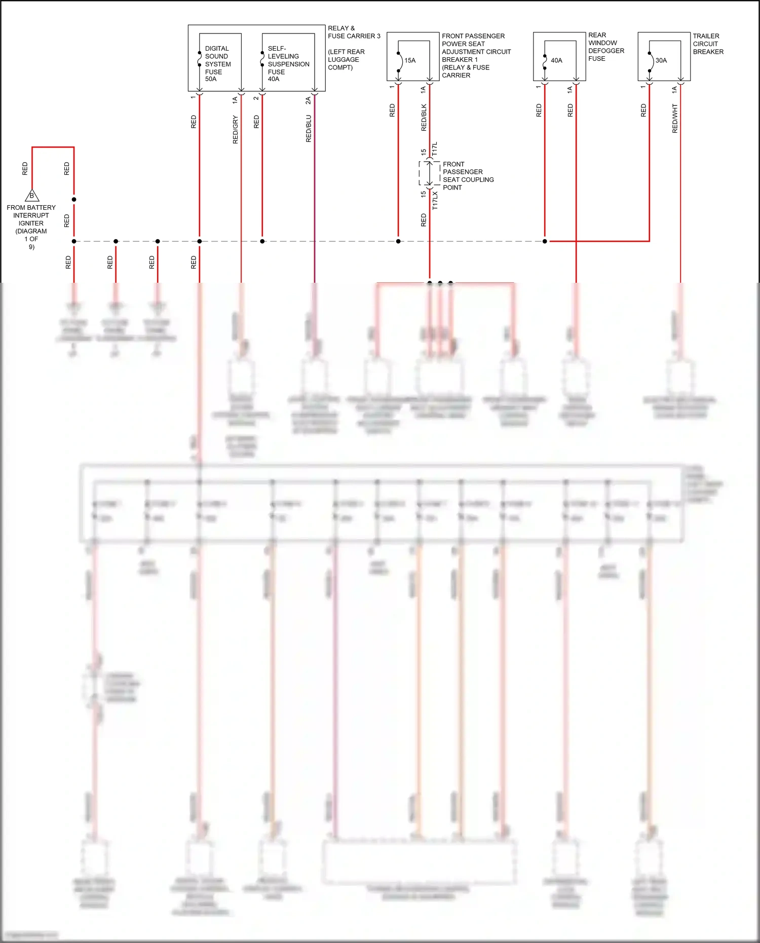 Wiring diagram red/blu for Audi SQ8 I (2019-2023) (51 of 75)