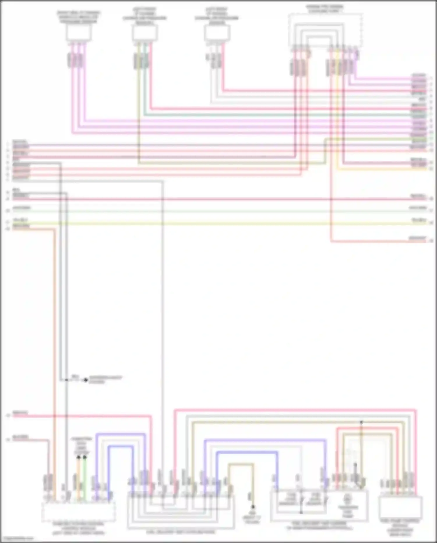 Wiring diagram fuel level sensor for Audi SQ8 I (2019-2023)
