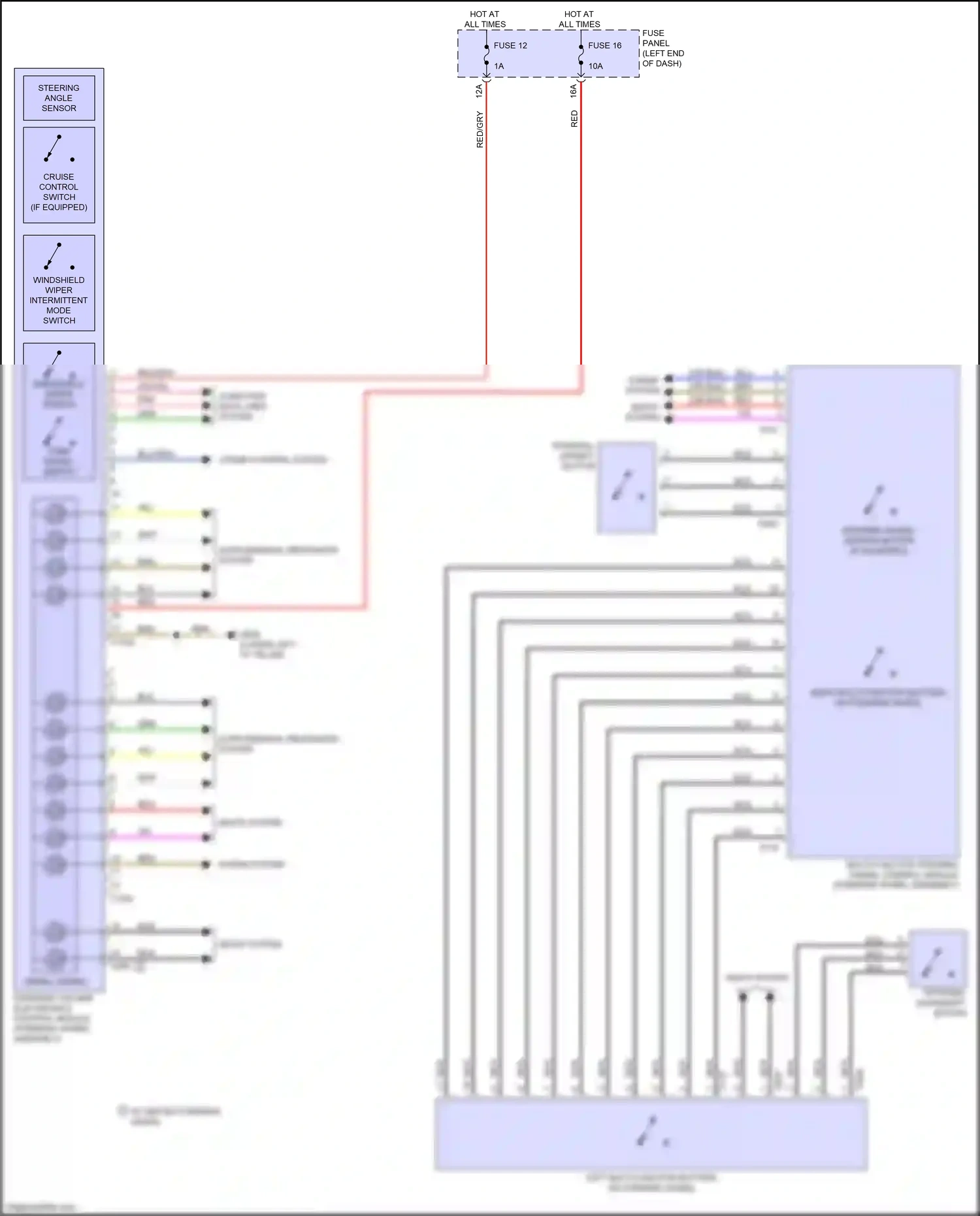 Wiring diagram tiptronic upshift button for Audi SQ8 I (2019-2023) (2 of 2)