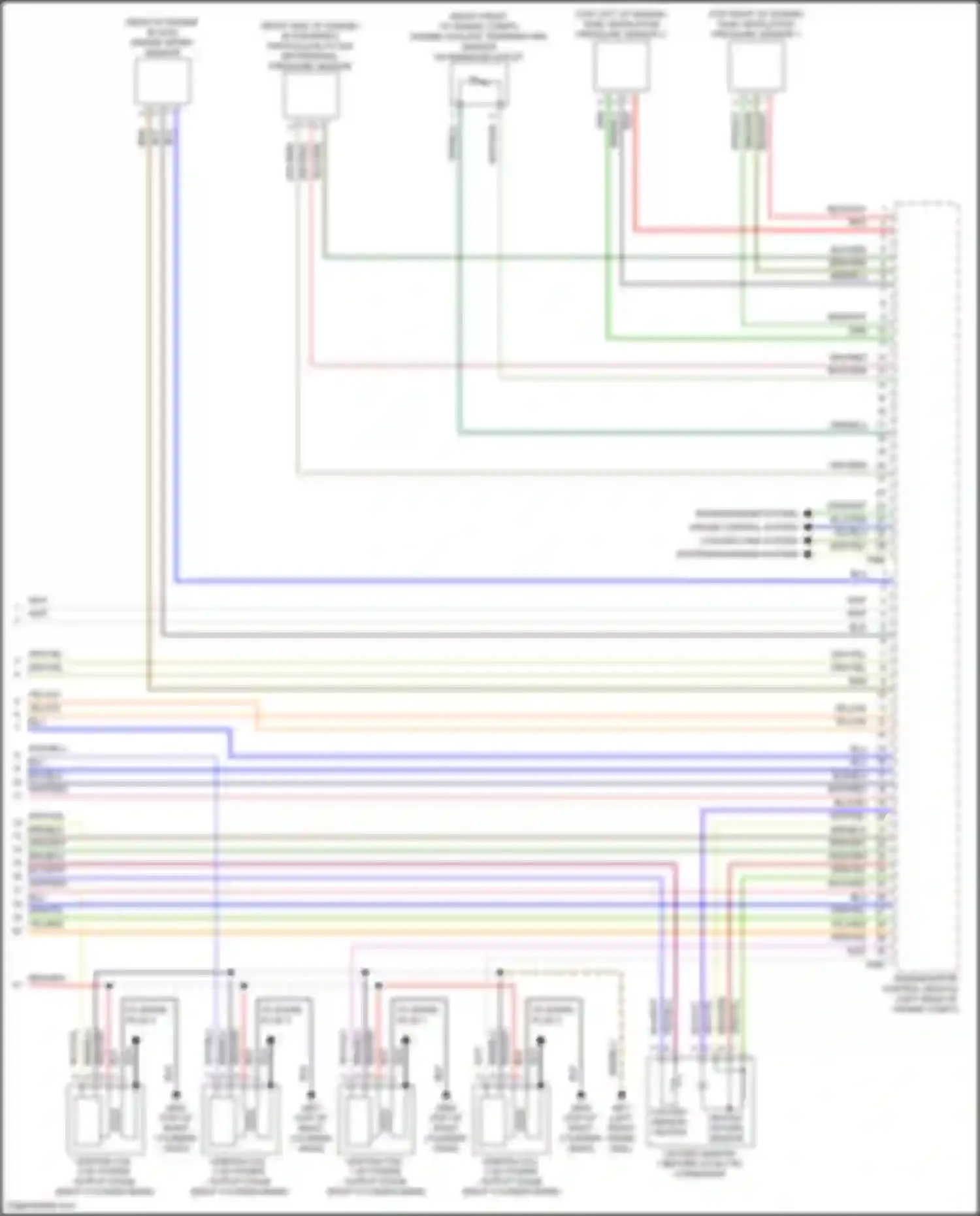 Wiring diagram oxygen sensor heater for Audi SQ8 I (2019-2023)
