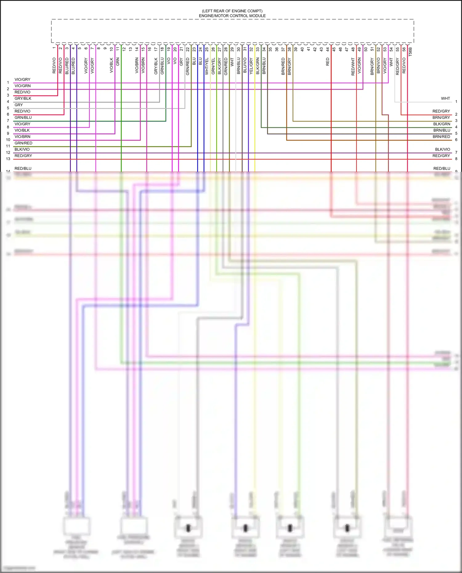 Wiring diagram vio/brn for Audi SQ8 I (2019-2023) (14 of 15)