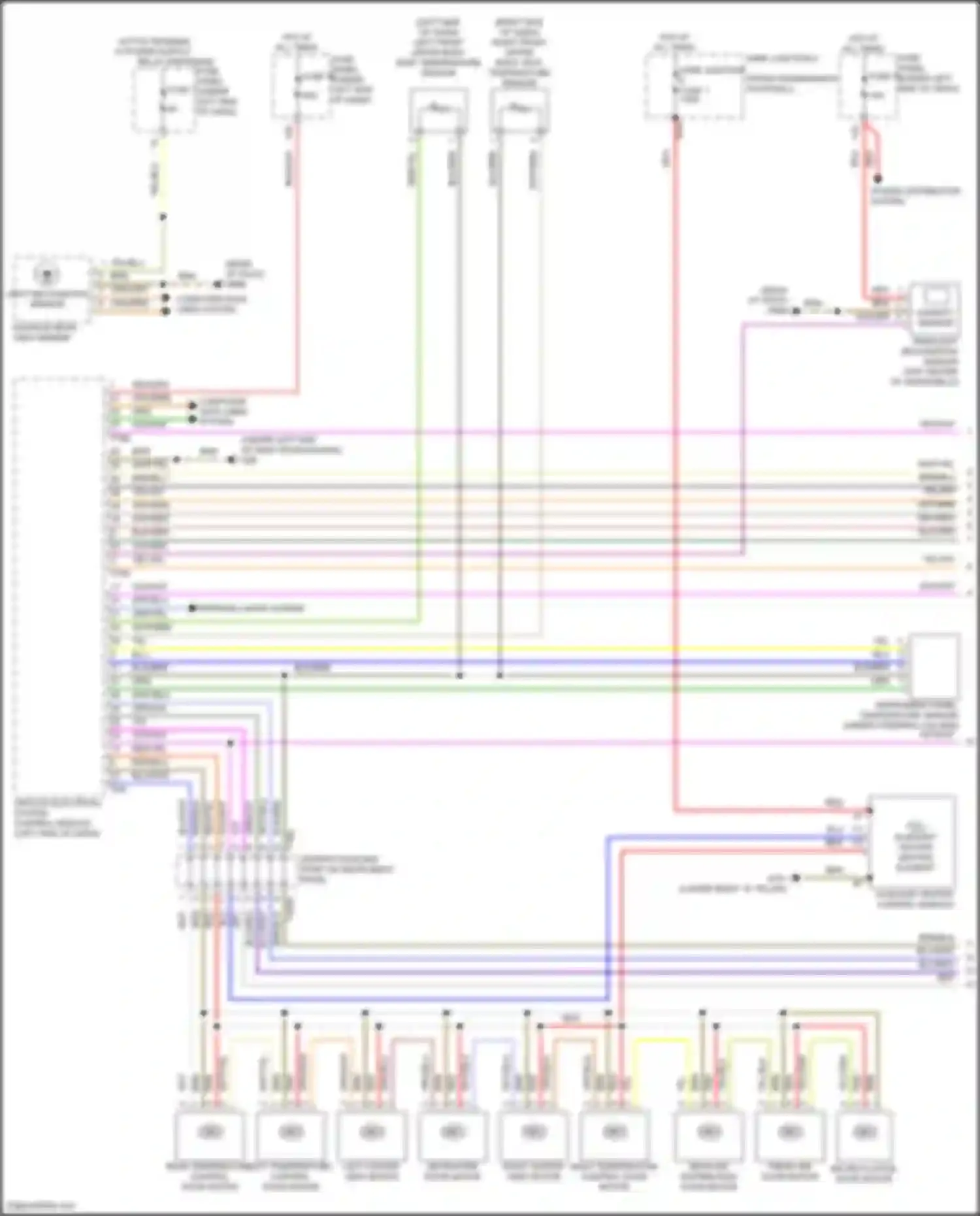 Wiring diagram power distribution system for Audi SQ8 I (2019-2023)