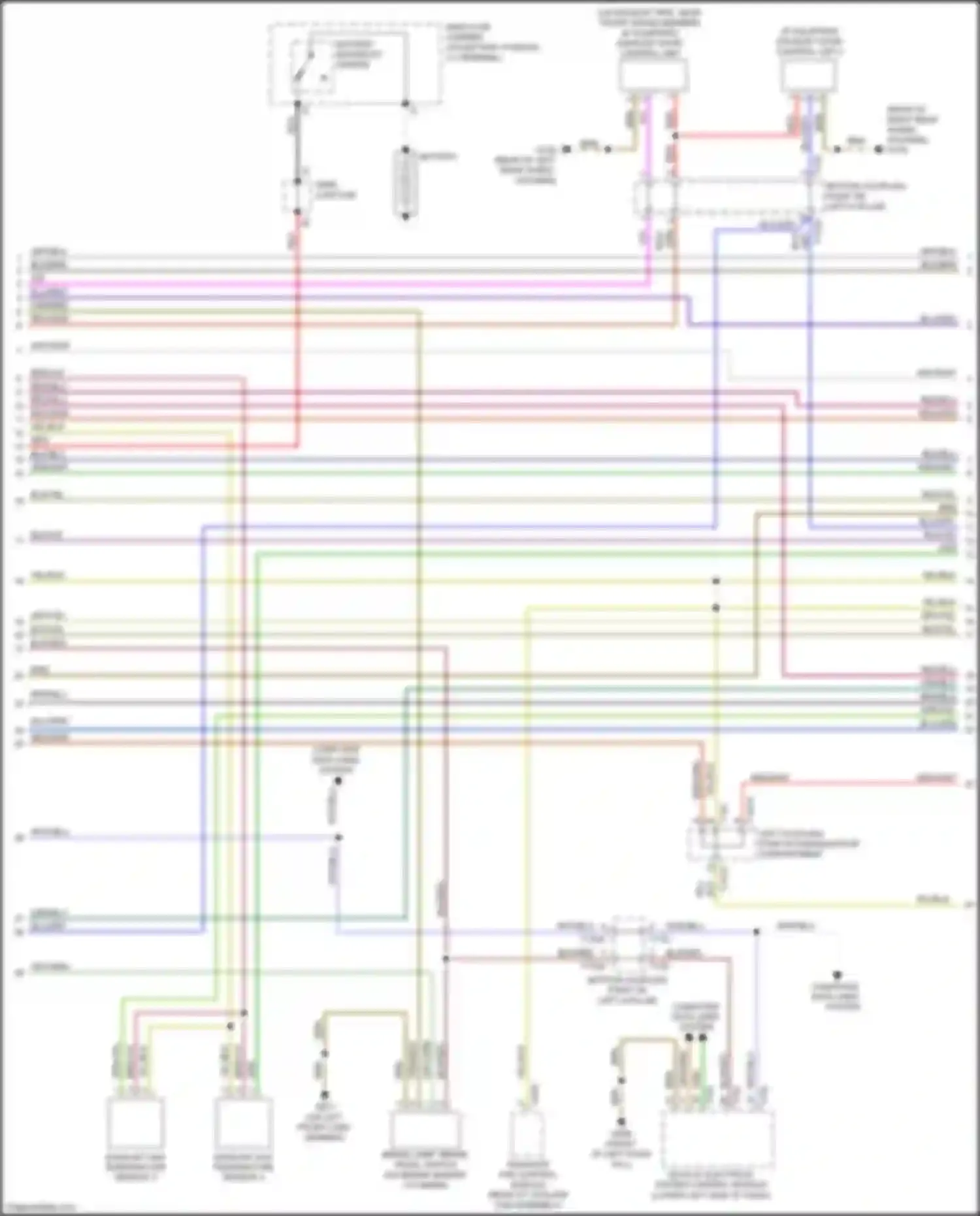 TT RS Audi 8S facelift (2019-2024): Wiring diagram engine performance 2.0l turbo, dlra (2 of 8)