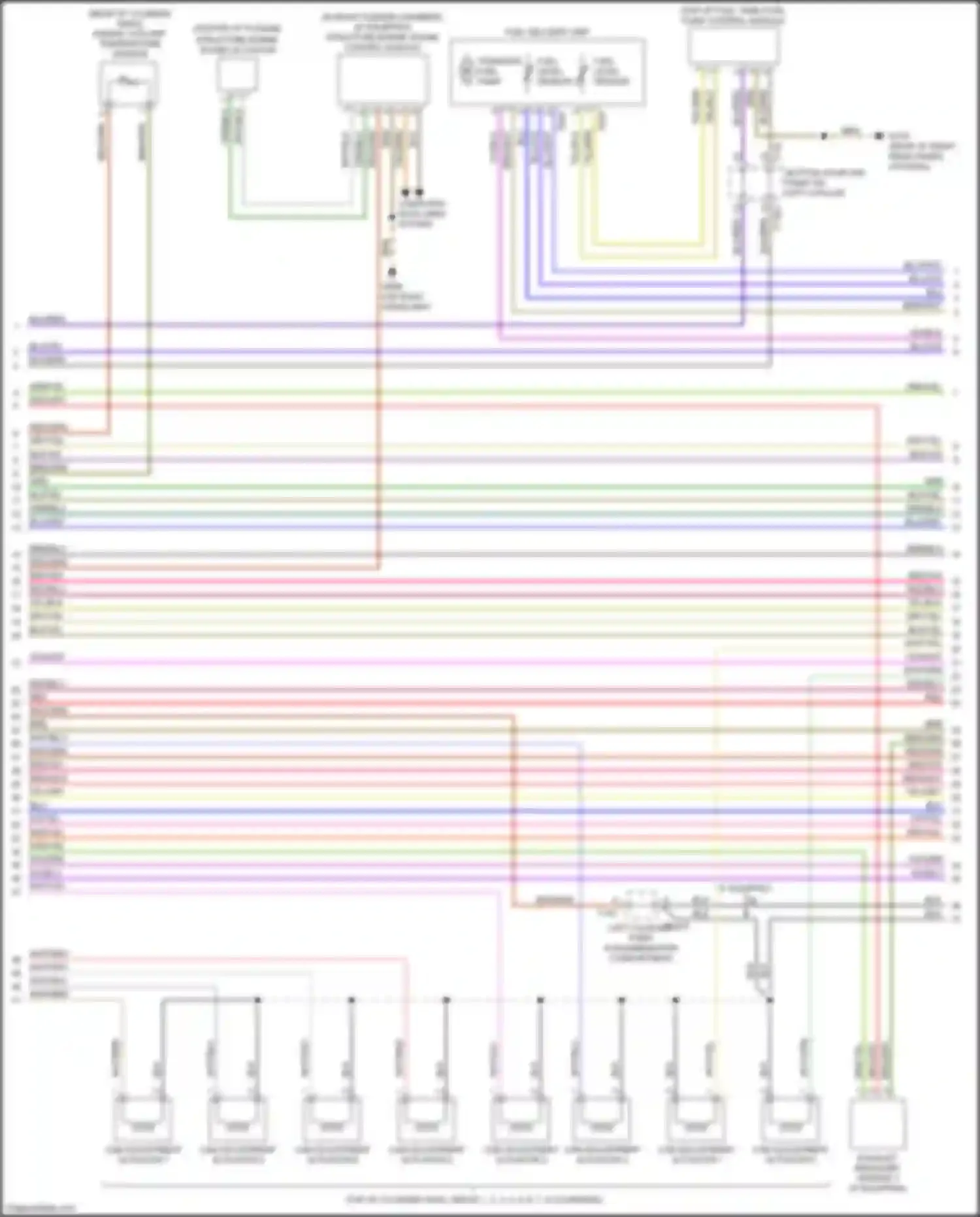 TT RS Audi 8S facelift (2019-2024): Wiring diagram engine performance 2.0l turbo, dlra (7 of 8)