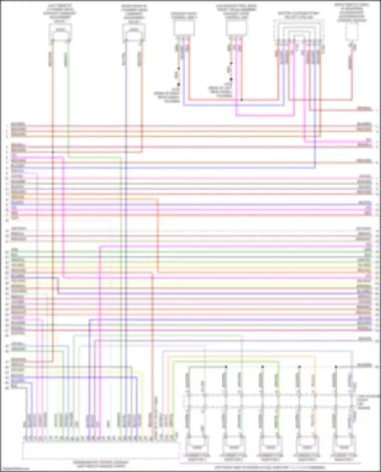 TT RS Audi 8S facelift (2019-2024): Wiring diagram engine performance 2.5l turbo (6 of 8)