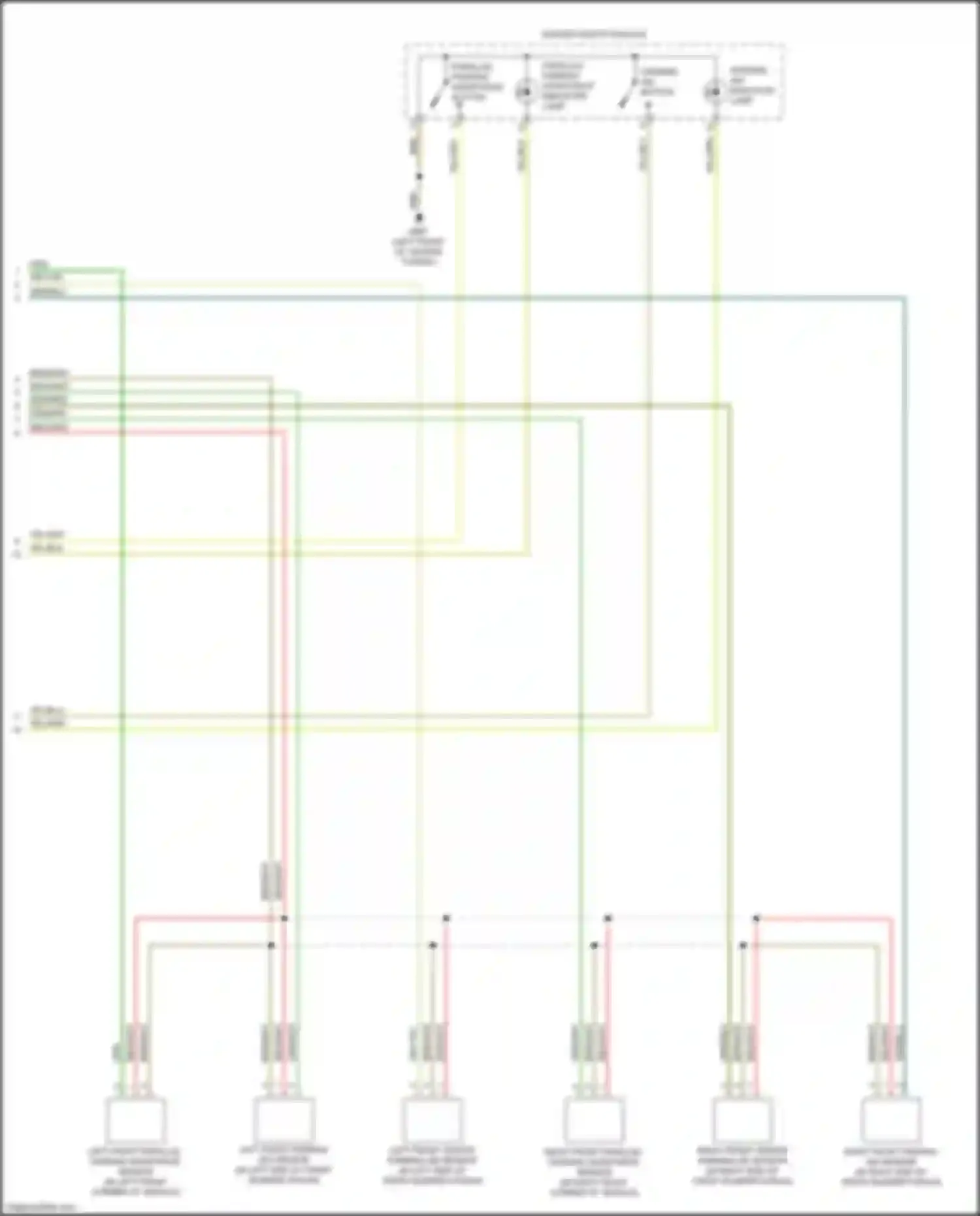 Wiring diagram center switch module for Audi TT RS 8S facelift (2019-2024) (4 of 4)