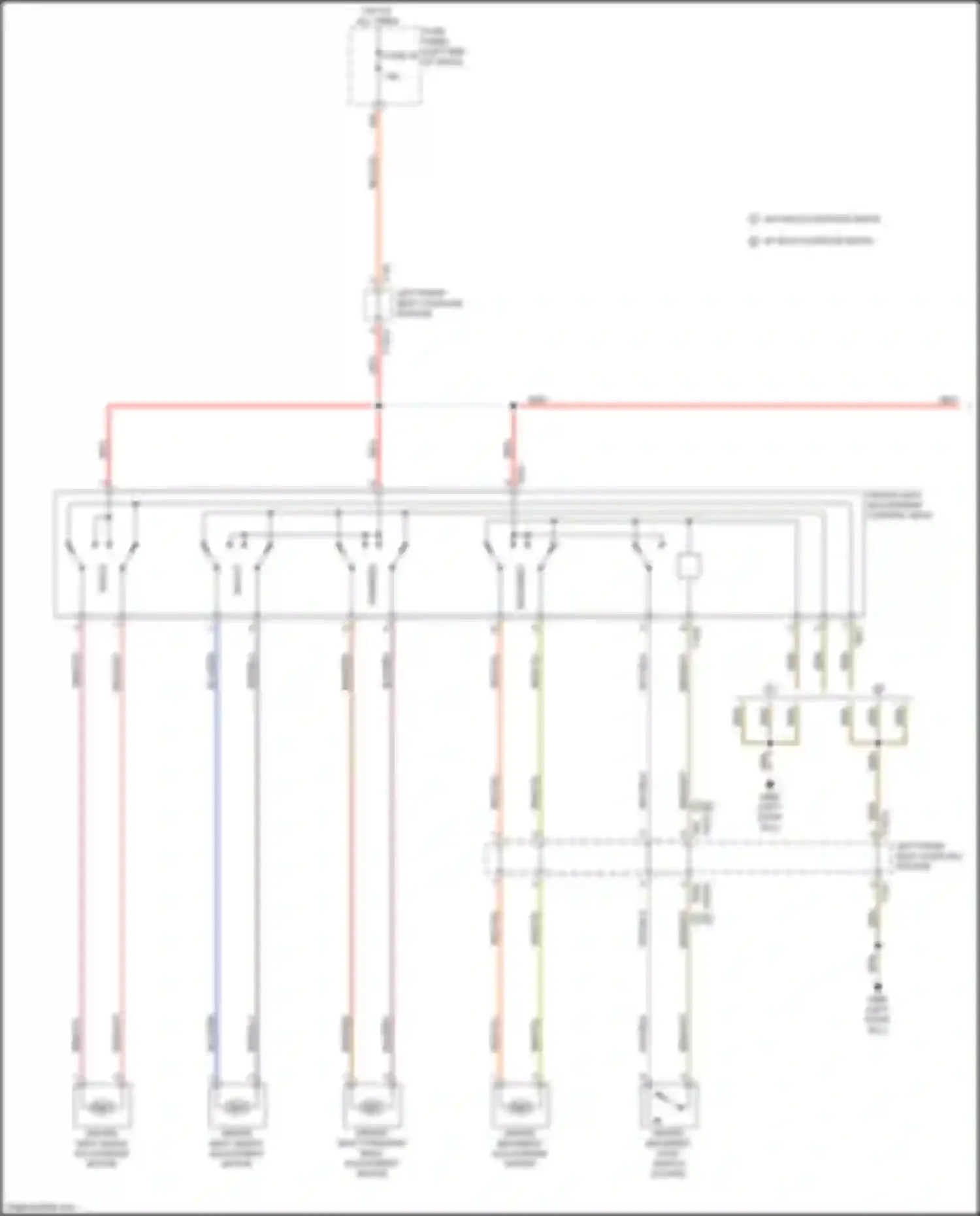 Wiring diagram driver seat adjustment control head for Audi TT RS 8S facelift (2019-2024) (3 of 3)