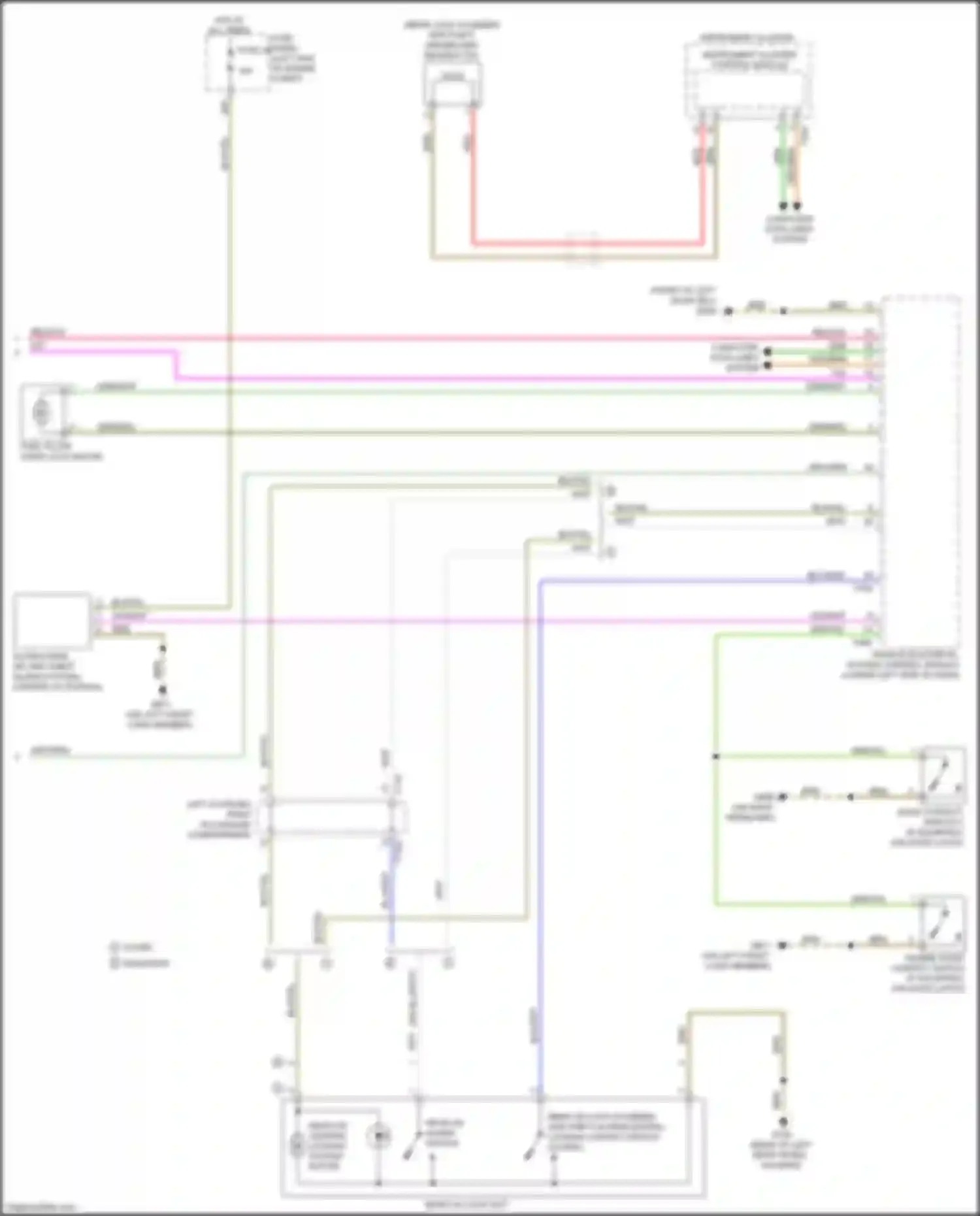 Wiring diagram engine hood contact switch for Audi TT RS 8S facelift (2019-2024) (1 of 3)