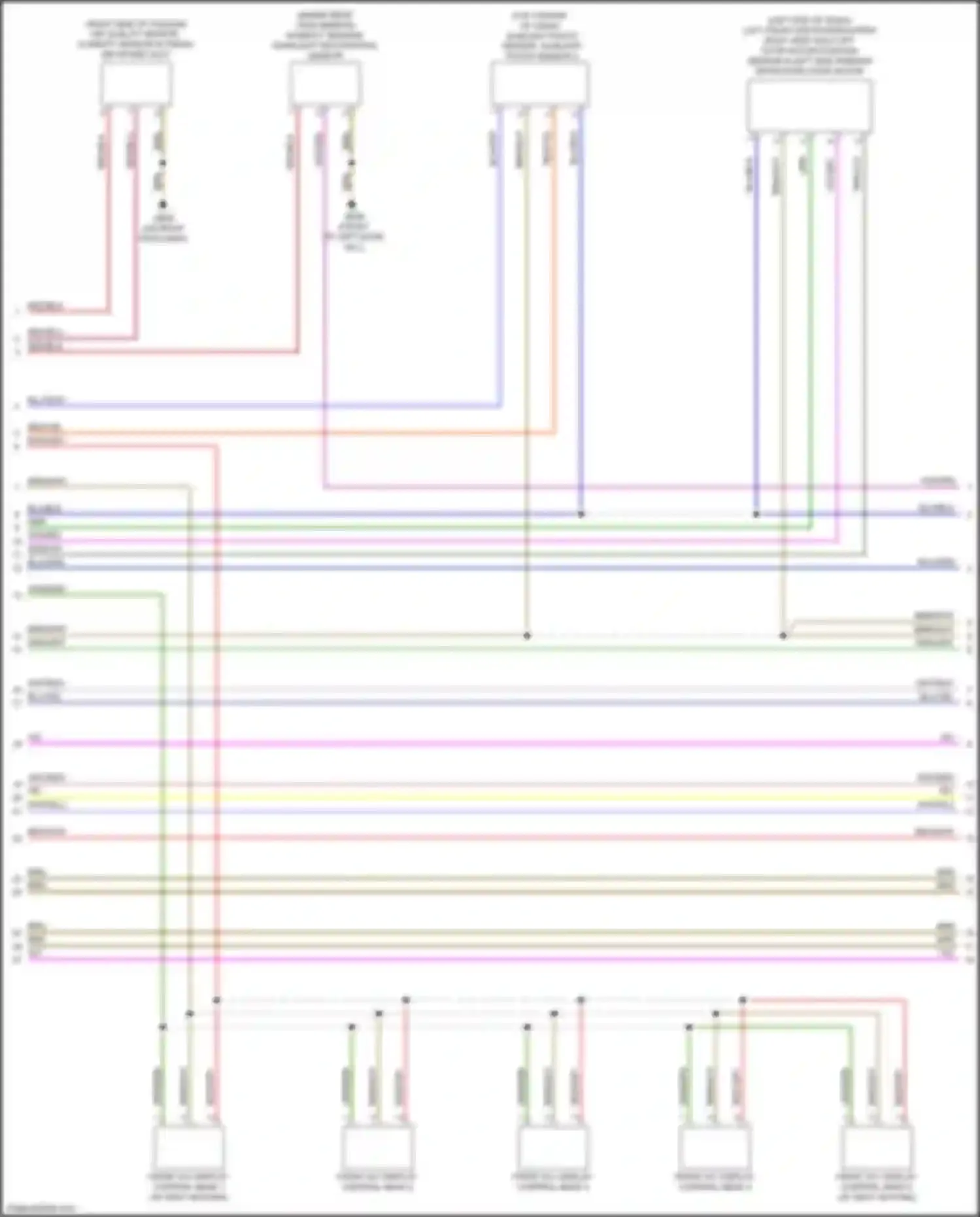 Wiring diagram front a/c display control head 3 for Audi TT RS 8S facelift (2019-2024) (1 of 2)