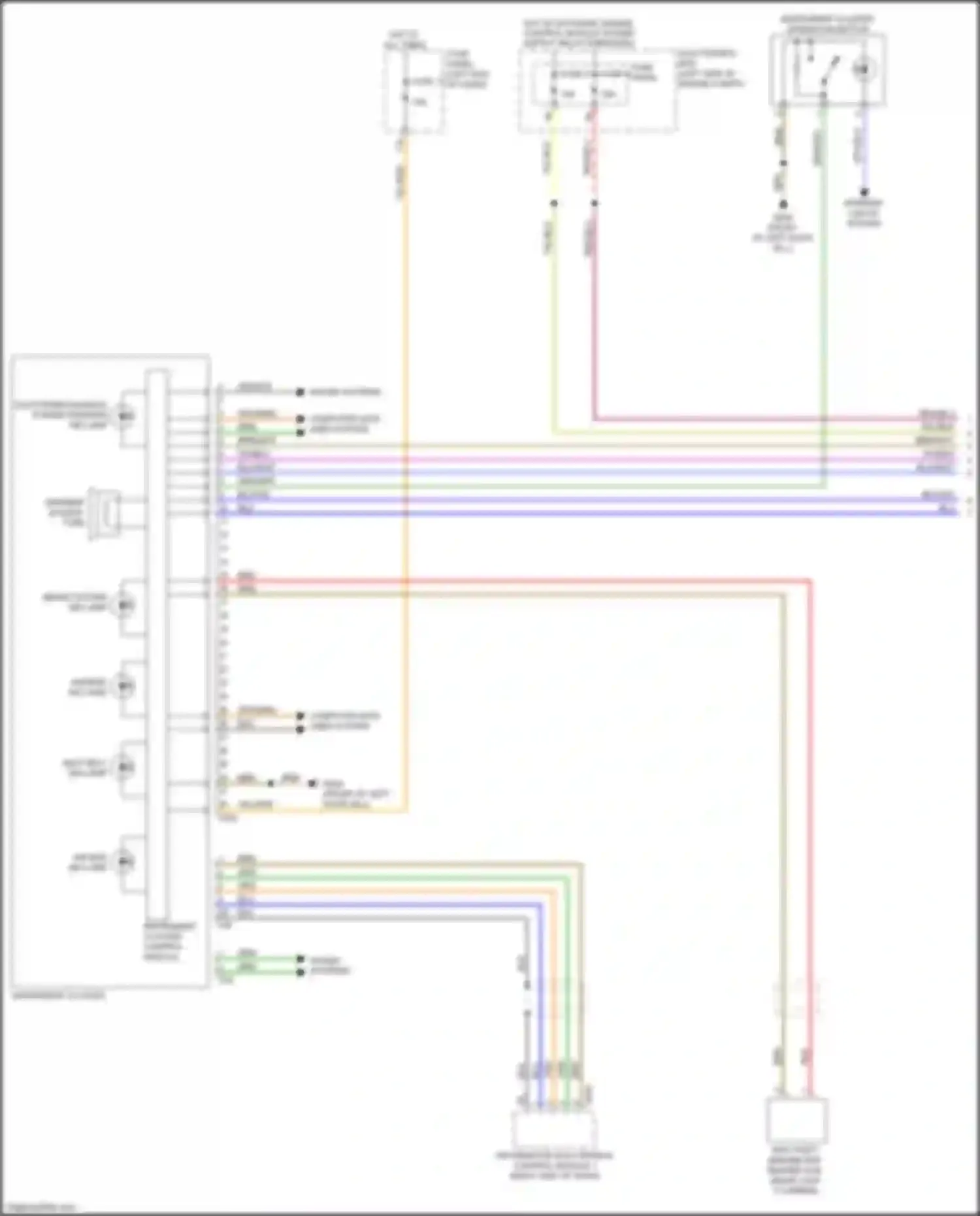Wiring diagram fuse panel b for Audi TT RS 8S facelift (2019-2024) (8 of 22)