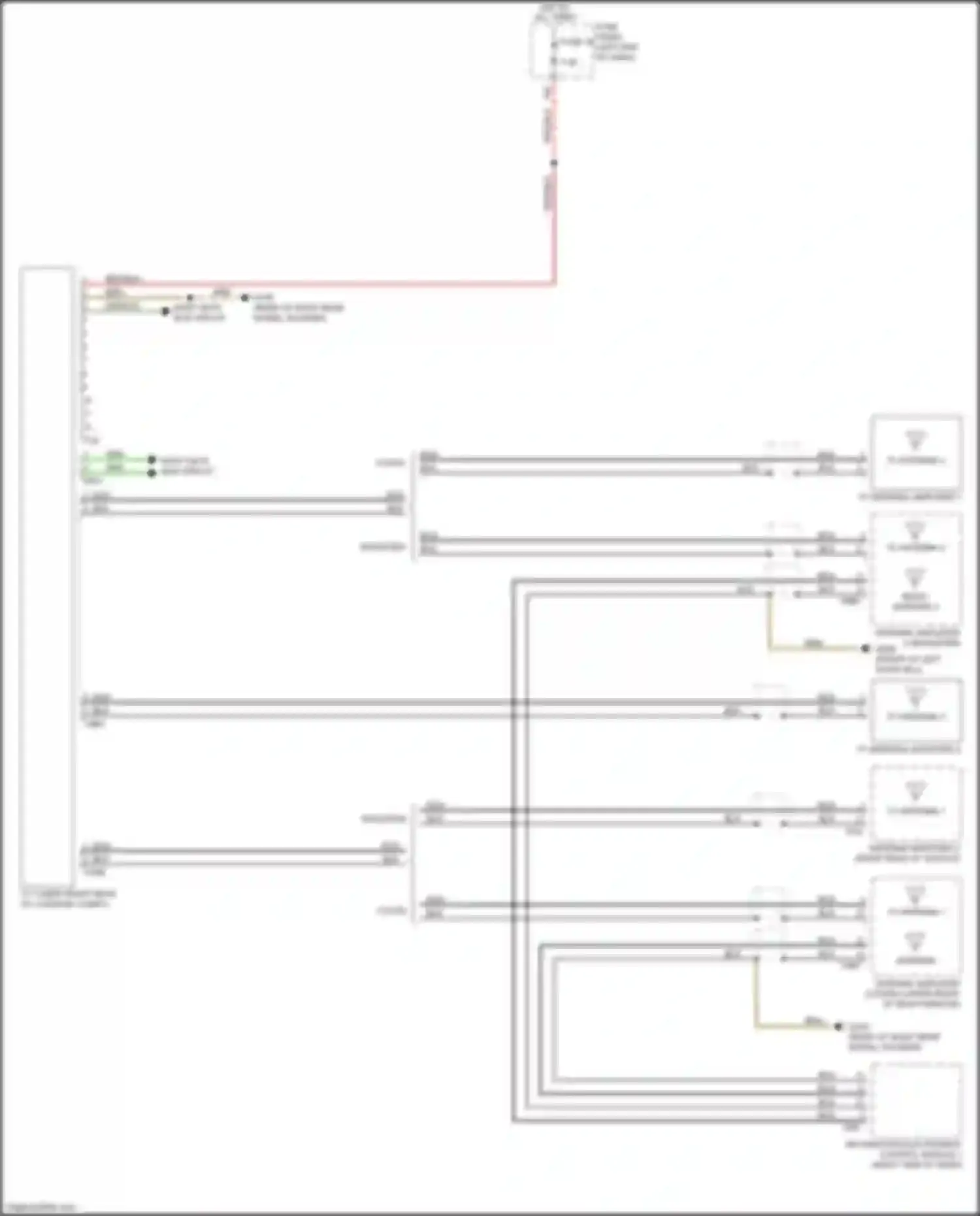 Wiring diagram fuse panel c for Audi TT RS 8S facelift (2019-2024) (30 of 71)