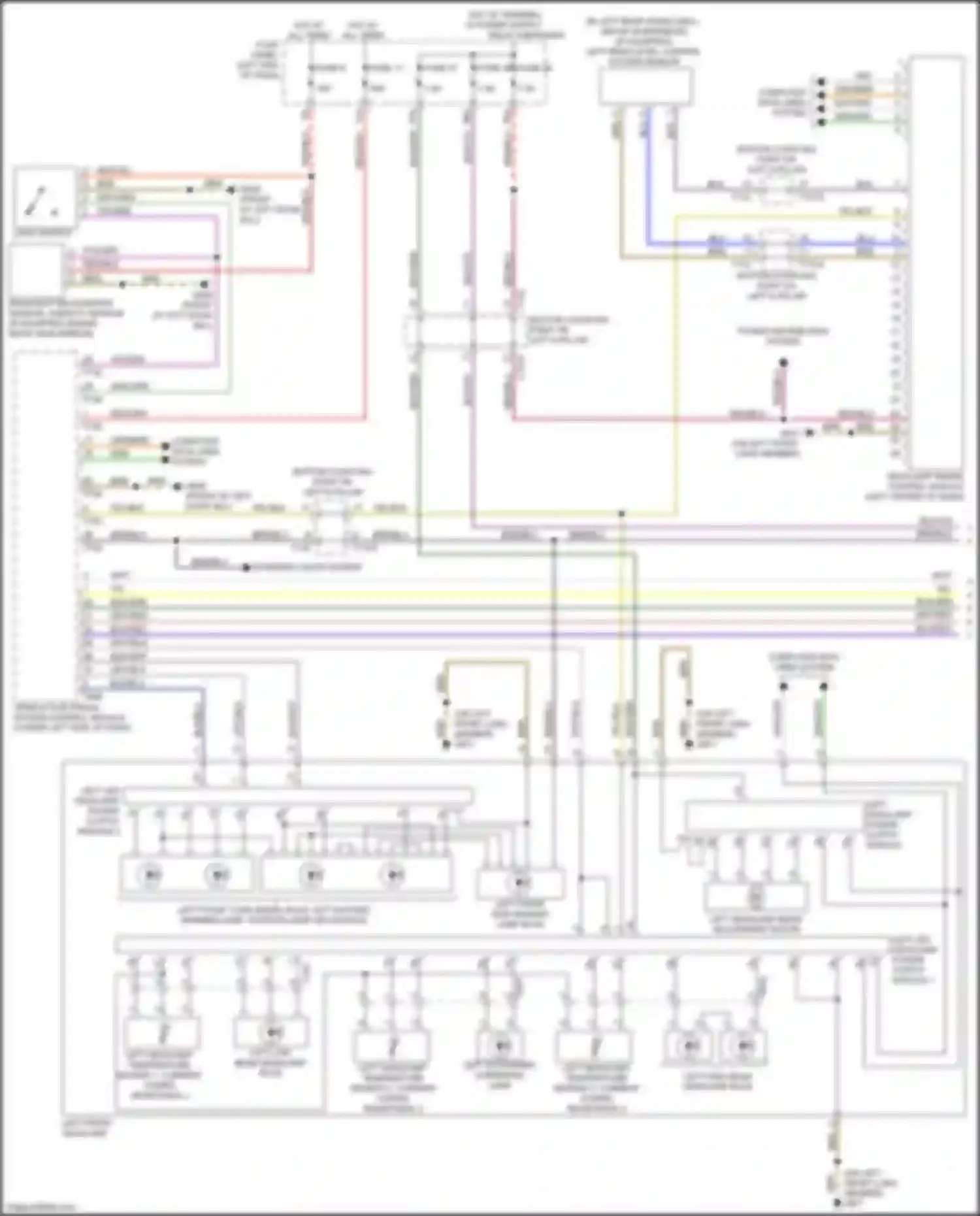 Wiring diagram power distribution system for Audi TT RS 8S facelift (2019-2024) (4 of 11)