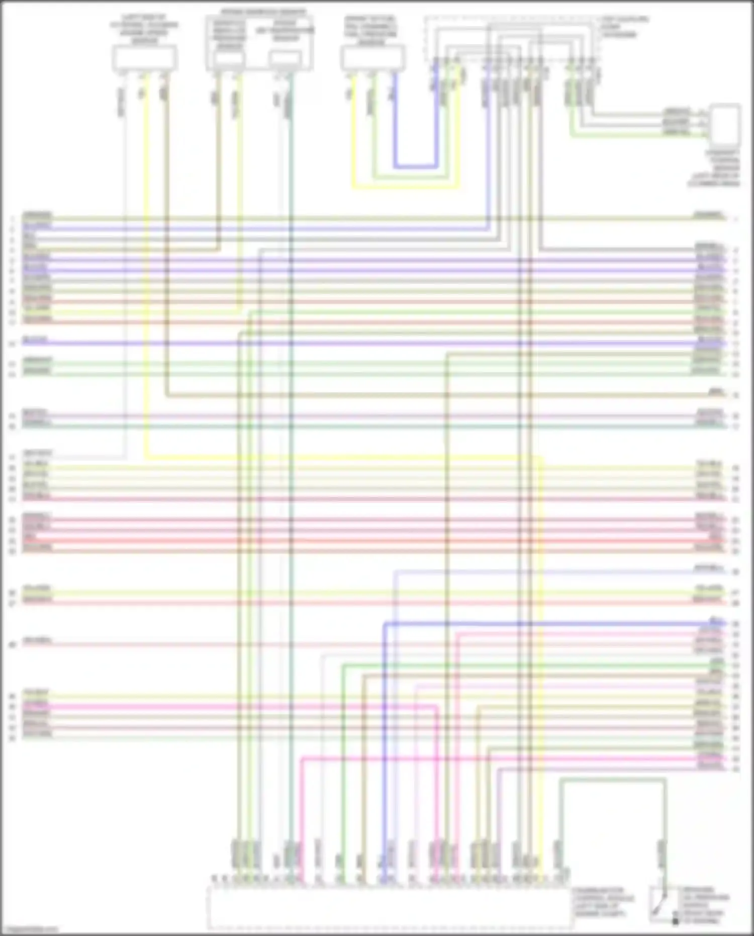 Wiring diagram reduced oil pressure switch for Audi TT RS 8S facelift (2019-2024) (2 of 3)