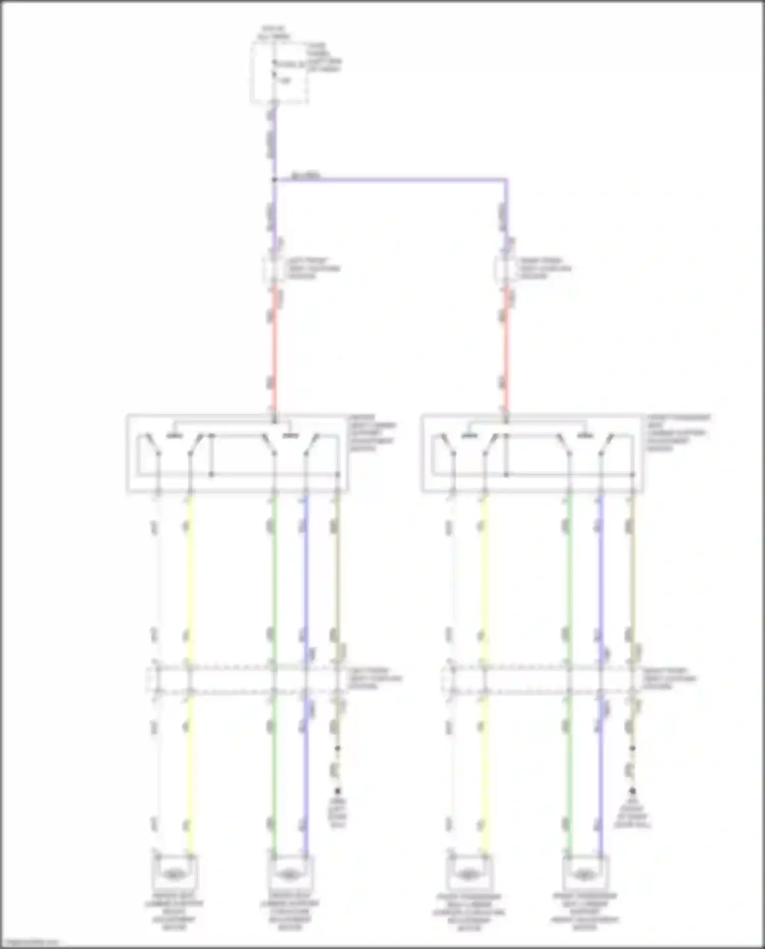 Wiring diagram right front seat coupling station for Audi TT RS 8S facelift (2019-2024) (2 of 16)
