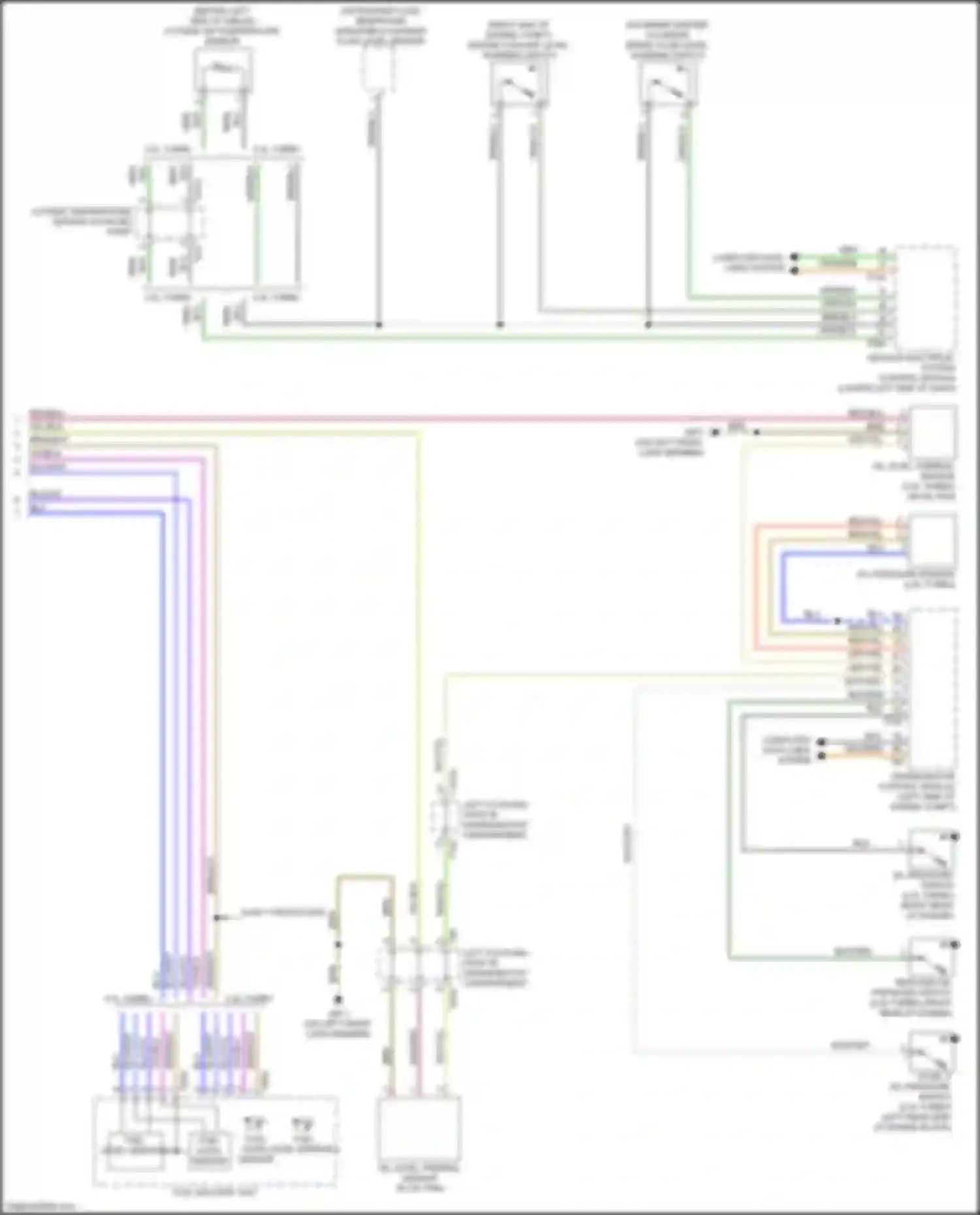 Wiring diagram windshield washer fluid level sensor for Audi TT RS 8S facelift (2019-2024) (1 of 2)