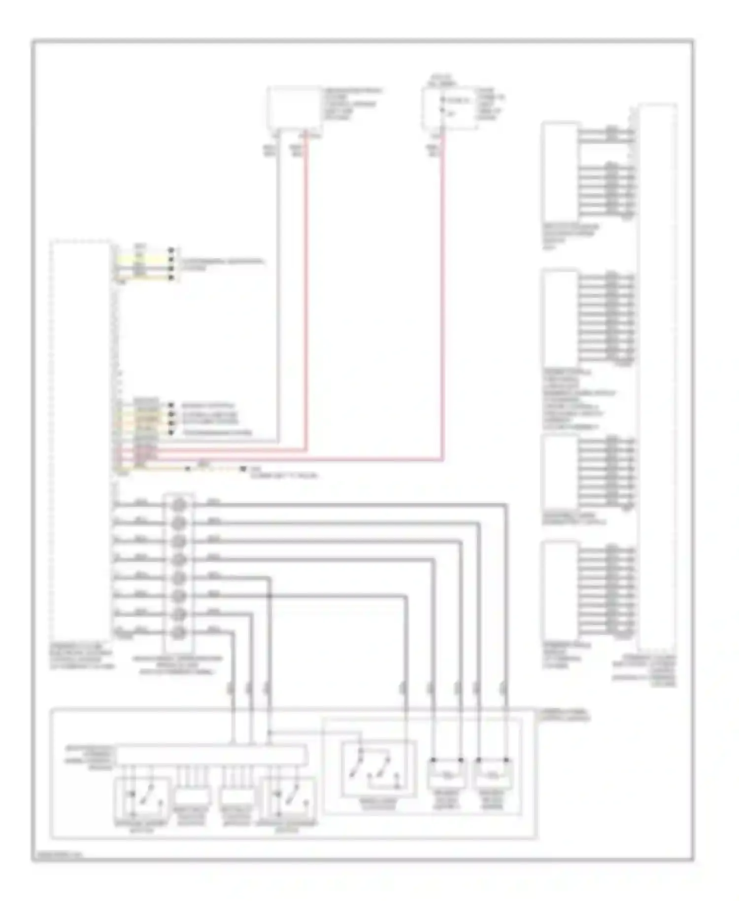 TT Audi 8J facelift (2010-2014): Steering column electronic systems control module circuit