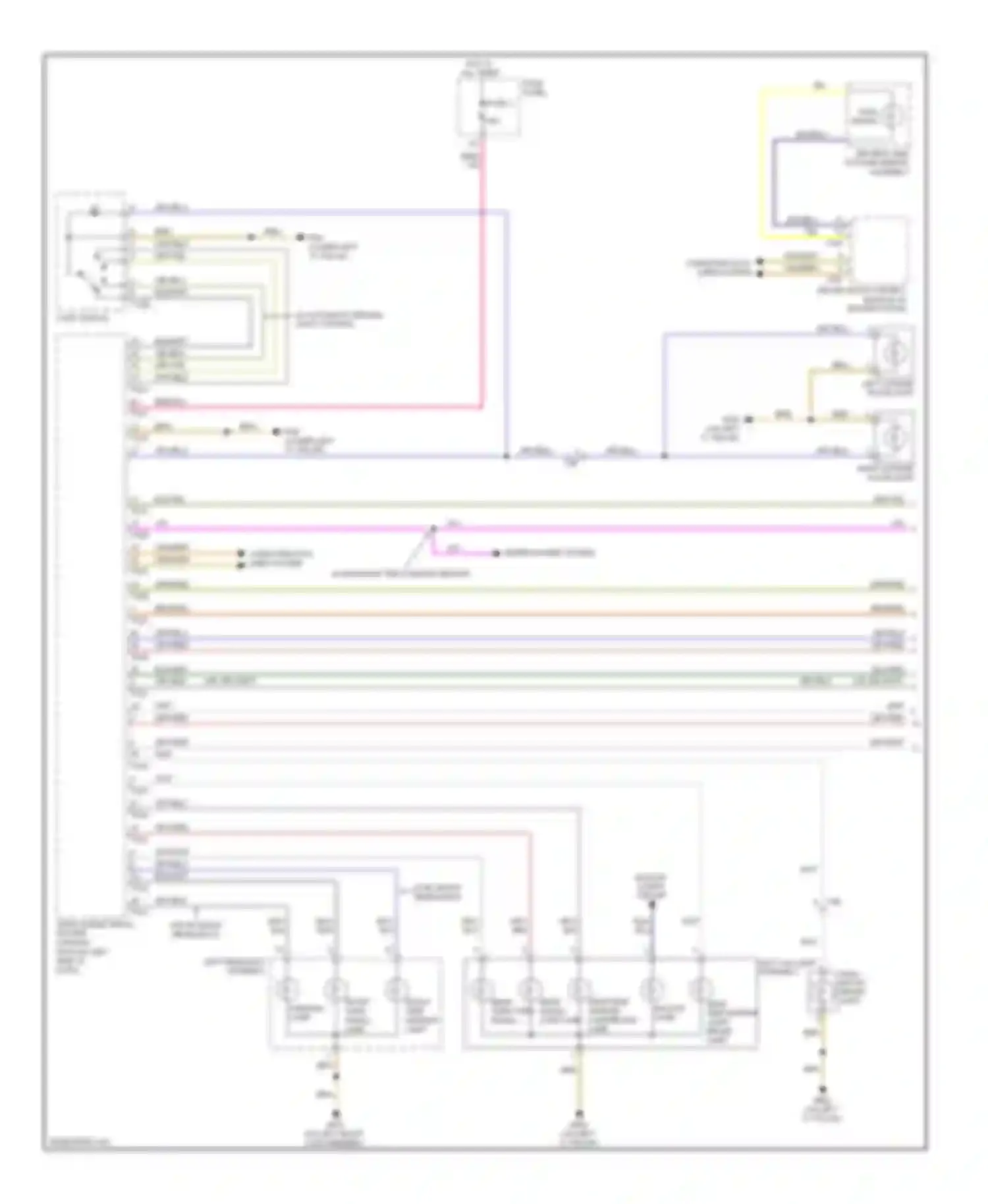TT Audi 8J facelift (2010-2014): Exterior lamps circuit (1 of 2)