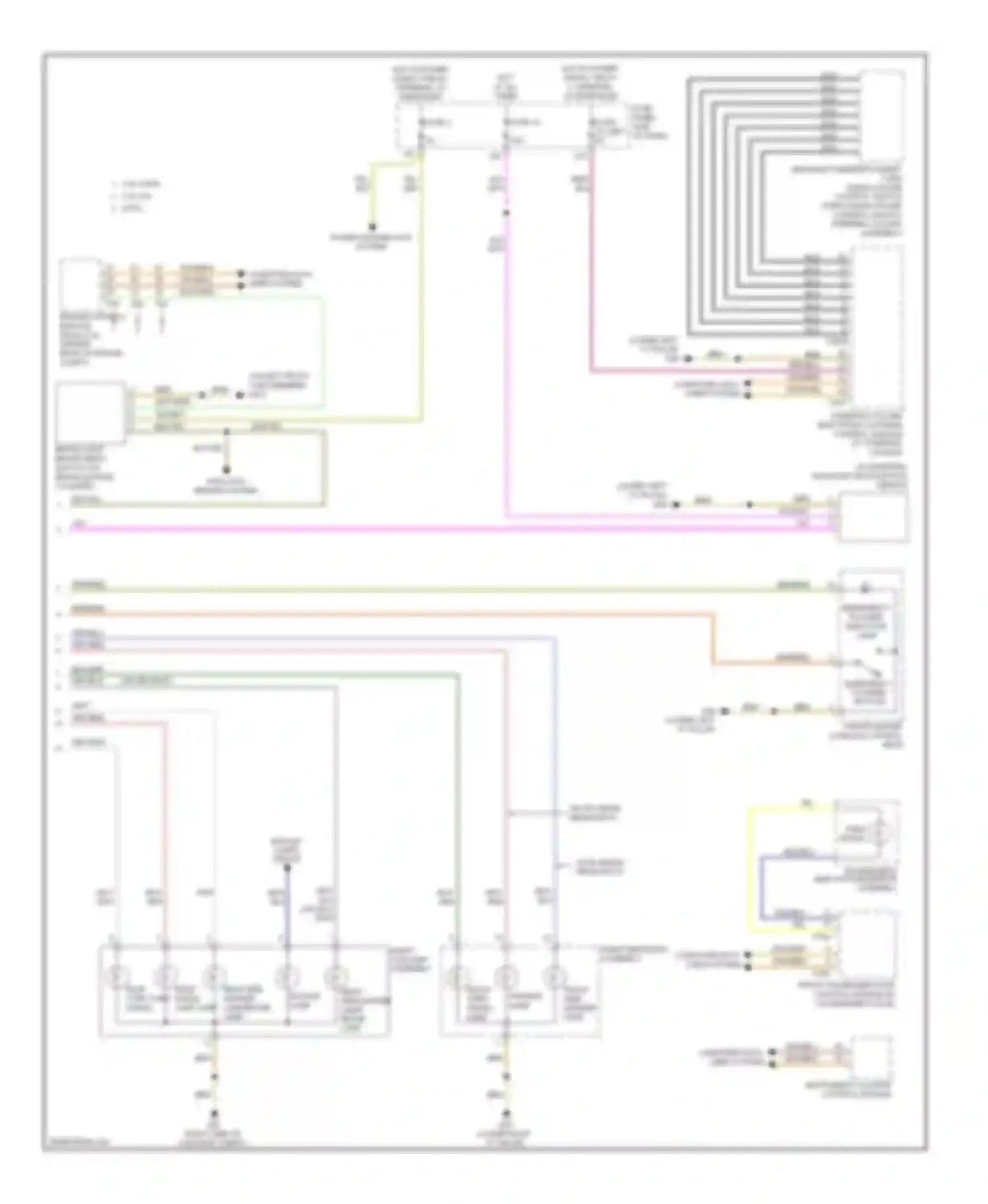 TT Audi 8J facelift (2010-2014): Exterior lamps circuit (2 of 2)