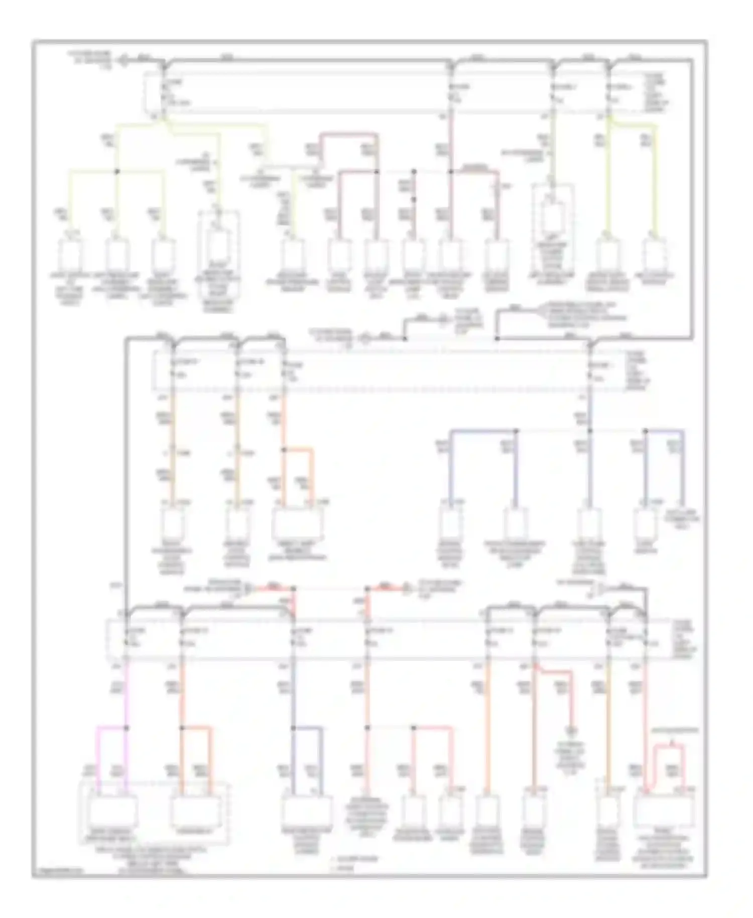TT Audi 8J facelift (2010-2014): Power distribution circuit (2 of 6)