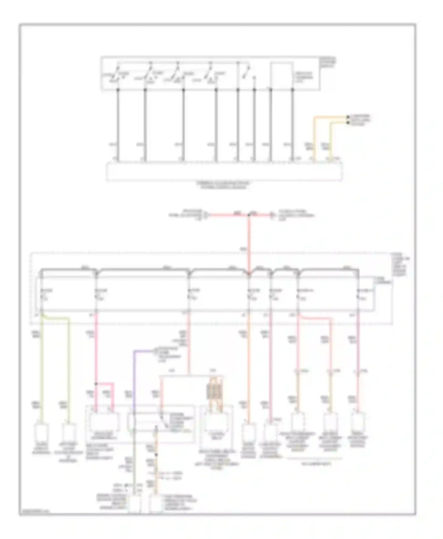 TT Audi 8J facelift (2010-2014): Power distribution circuit (4 of 6)