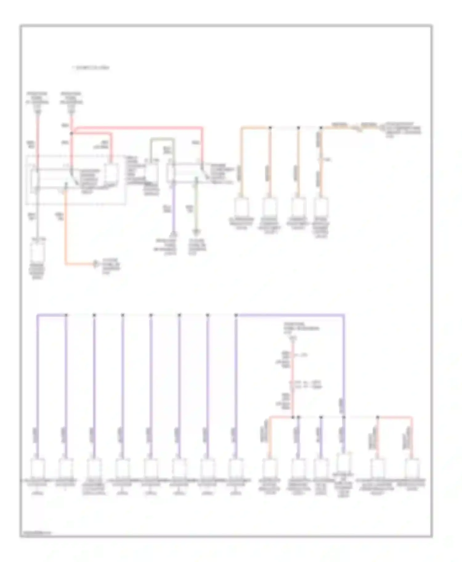 TT Audi 8J facelift (2010-2014): Power distribution circuit (5 of 6)