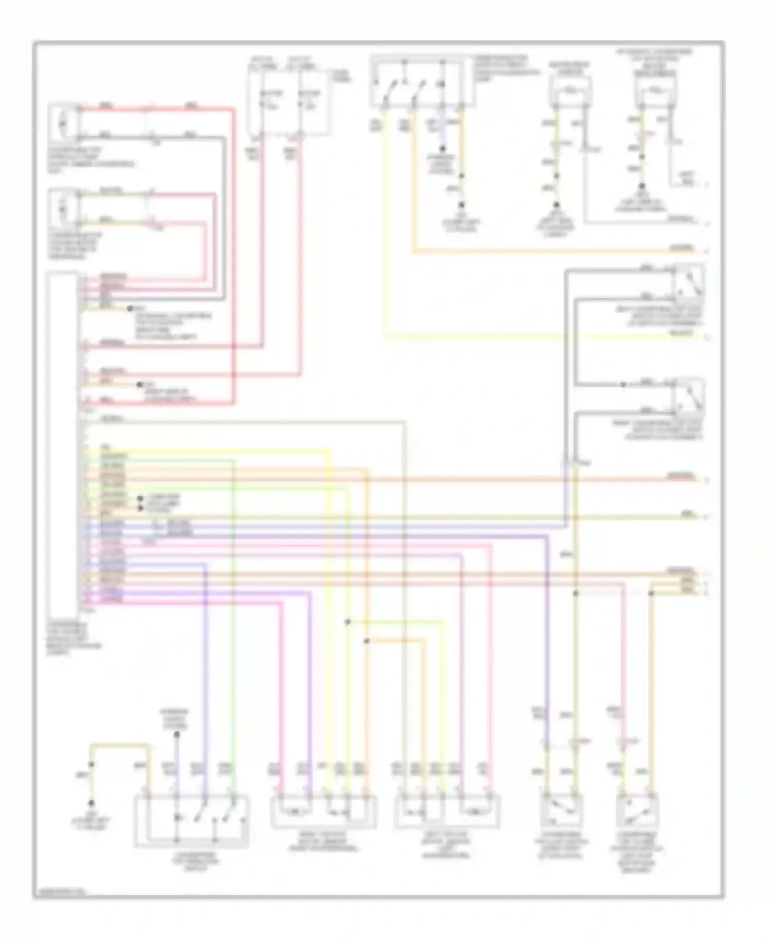 TT Audi 8J facelift (2010-2014): Power top/sunroof circuit (1 of 2)