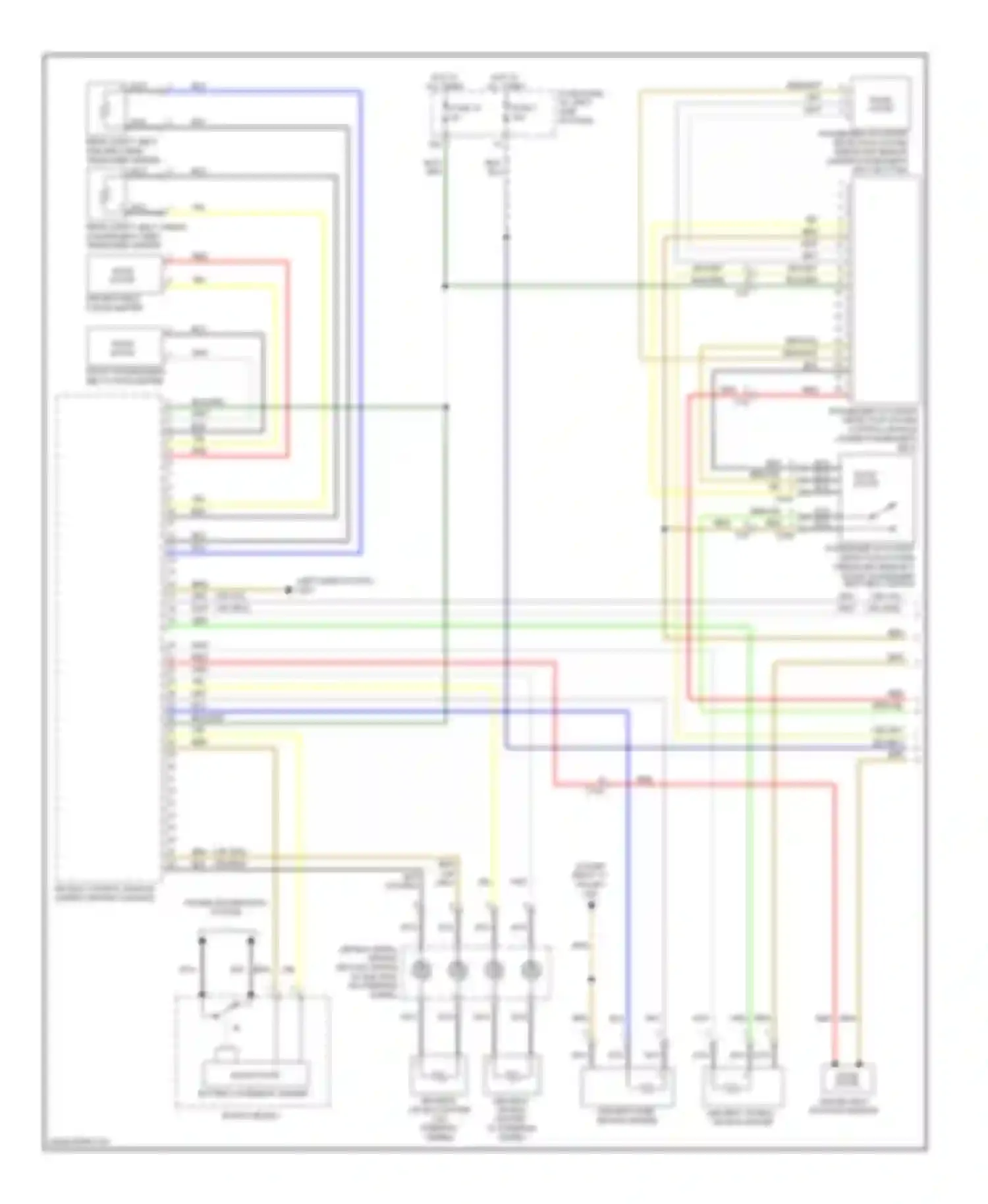 TT Audi 8J facelift (2010-2014): Supplemental restraints circuit (1 of 2)