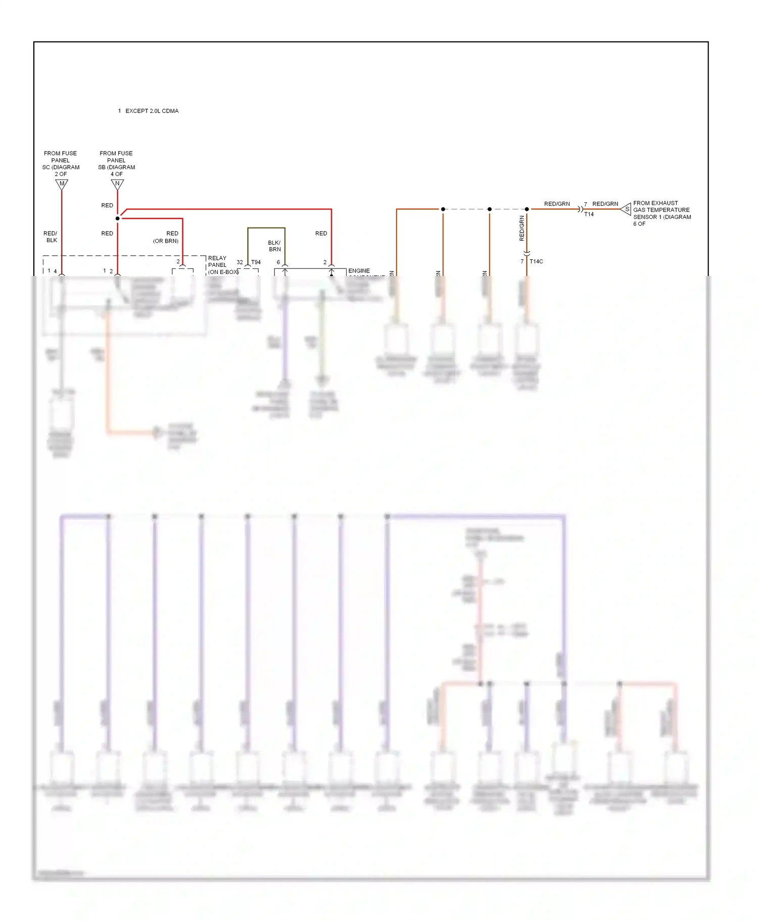 Wiring diagram blu/red for Audi TT 8J facelift (2010-2014) (22 of 26)