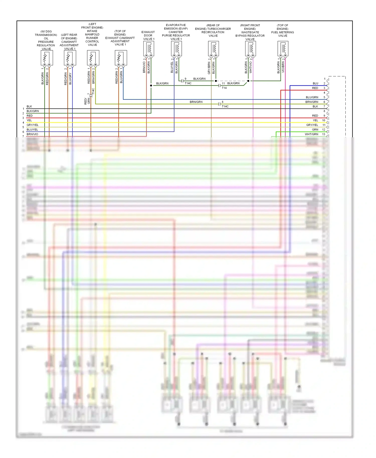 Wiring diagram brn/vio for Audi TT 8J facelift (2010-2014) (19 of 19)