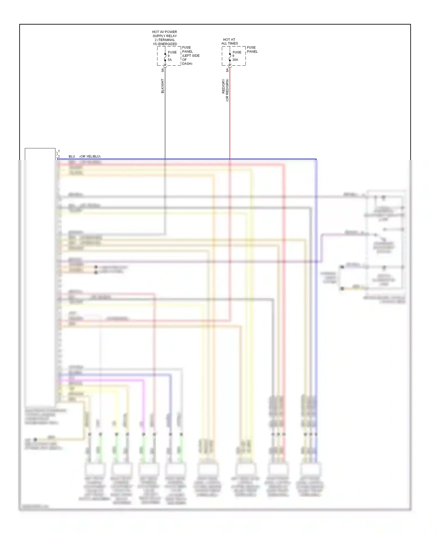 Wiring diagram computer data lines system for Audi TT 8J facelift (2010-2014) (9 of 52)