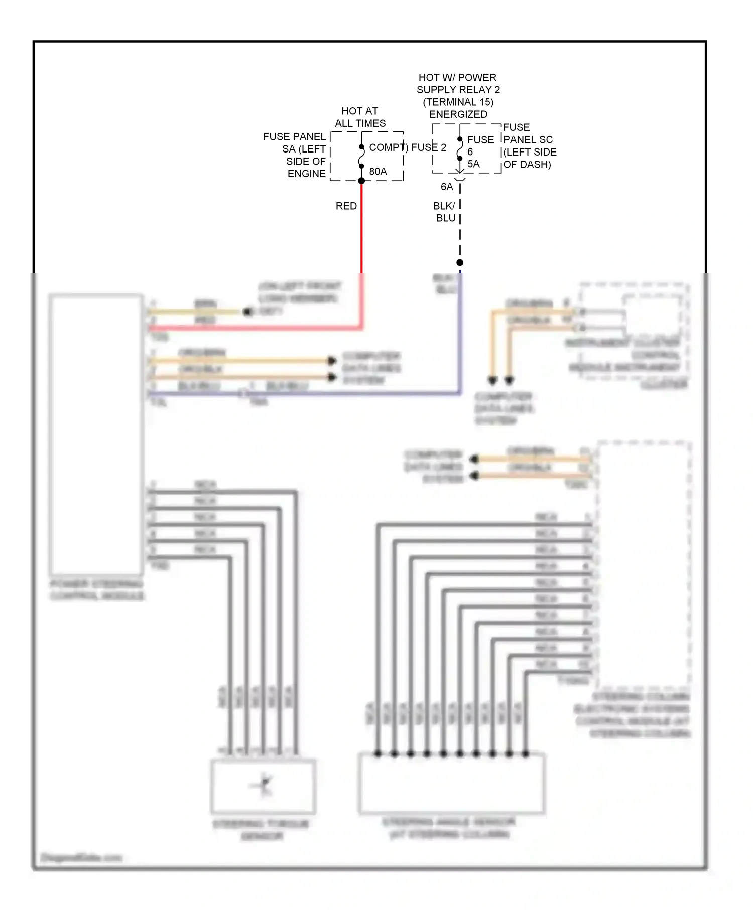 Wiring diagram computer data lines system for Audi TT 8J facelift (2010-2014) (8 of 52)